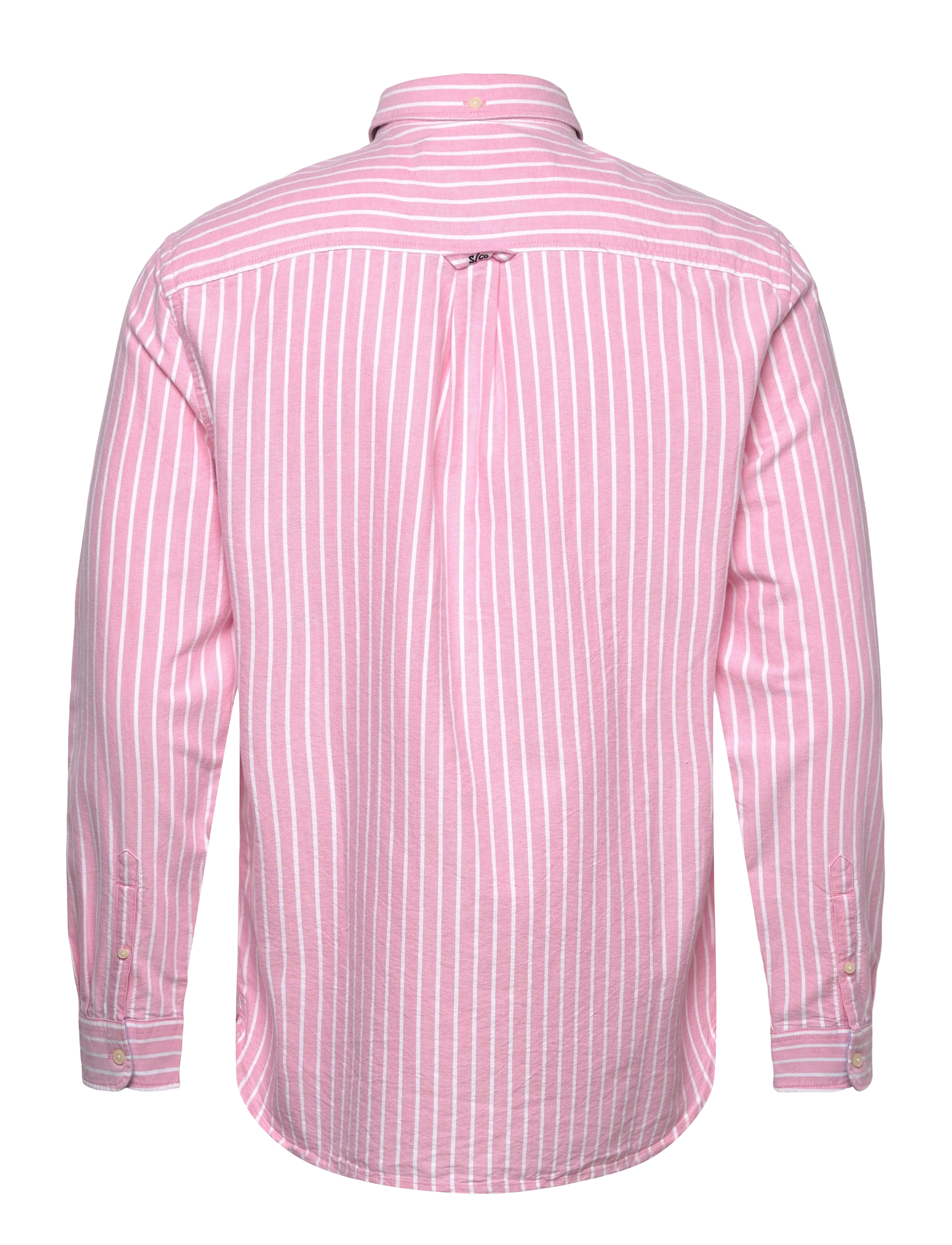 Superdry - PREPPY OXFORD L/S SHIRT - stribede skjorter - cali coral/optic stripe - 2