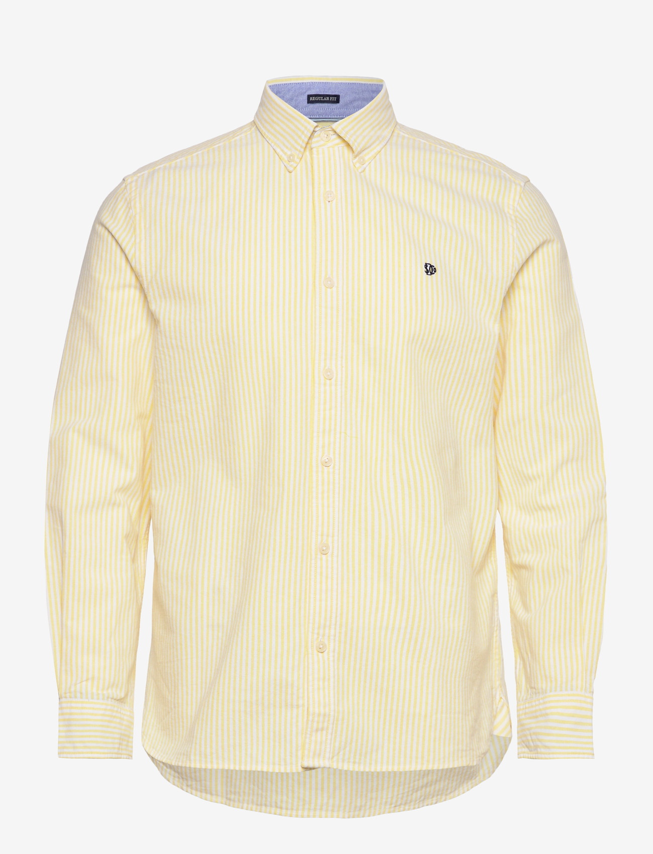 Superdry - PREPPY OXFORD L/S SHIRT - stribede skjorter - lemon stripe - 1