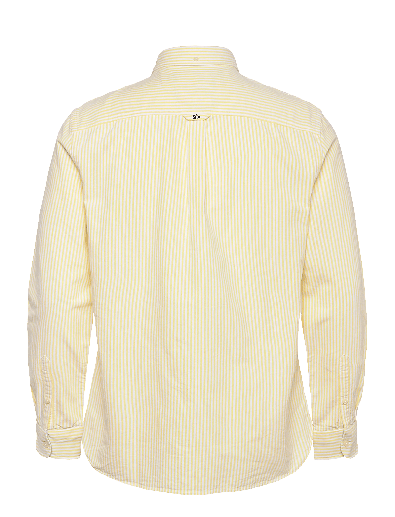 Superdry - PREPPY OXFORD L/S SHIRT - stribede skjorter - lemon stripe - 2