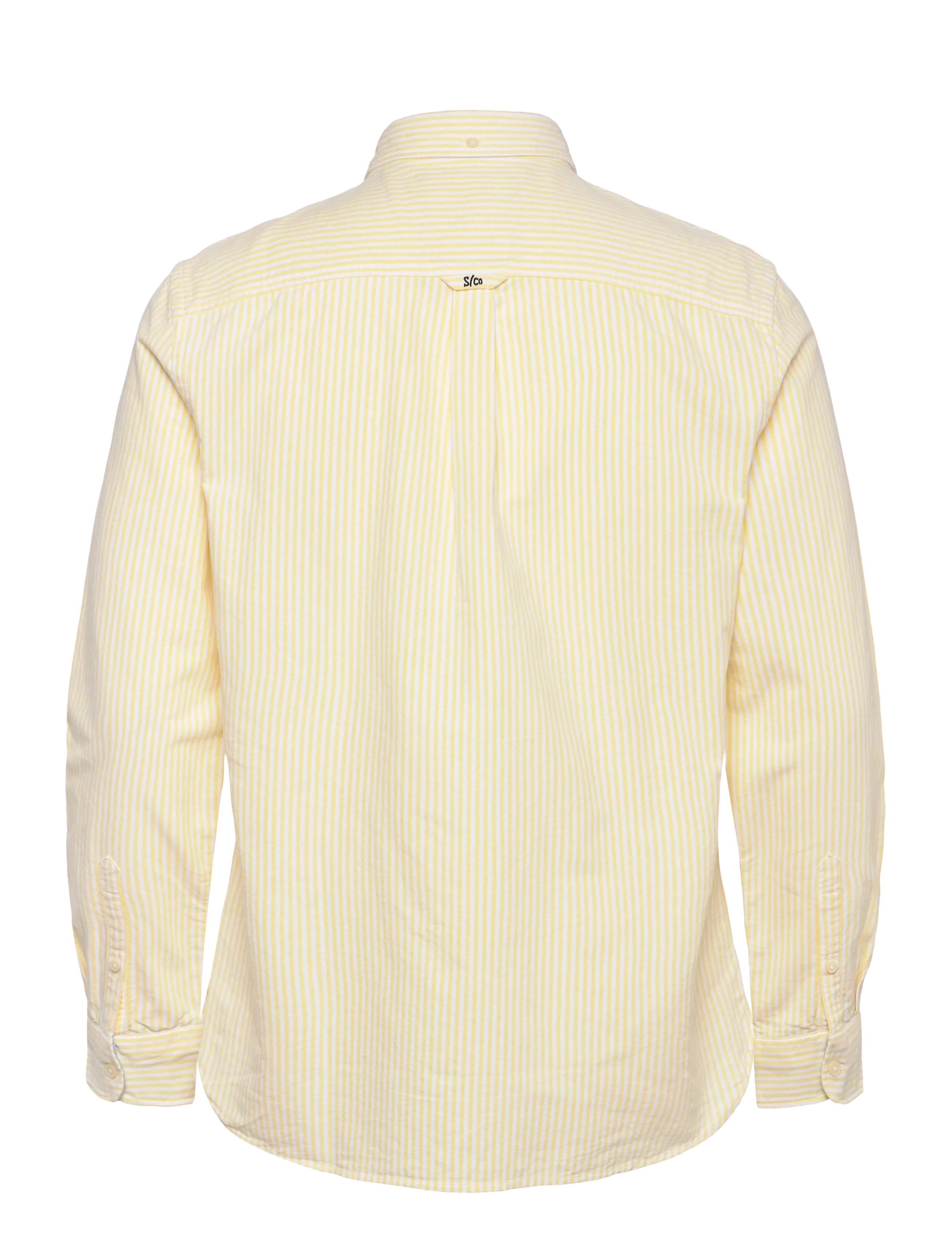 Superdry - PREPPY OXFORD L/S SHIRT - stribede skjorter - lemon stripe - 2