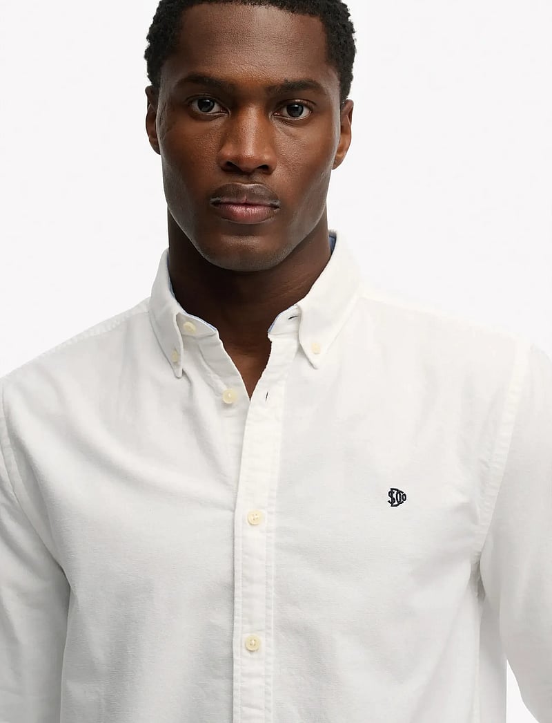 Superdry - PREPPY OXFORD L/S SHIRT - triibulised särgid - optic - 3