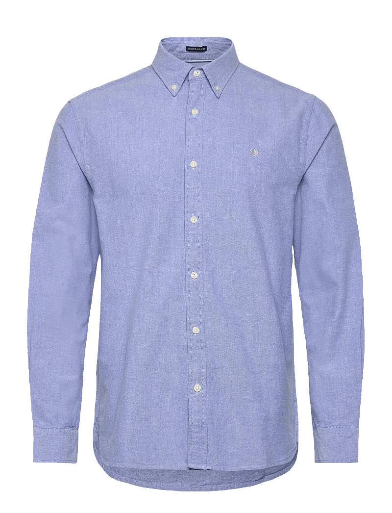 Superdry - PREPPY OXFORD L/S SHIRT - stribede skjorter - sky blue chambray - 1