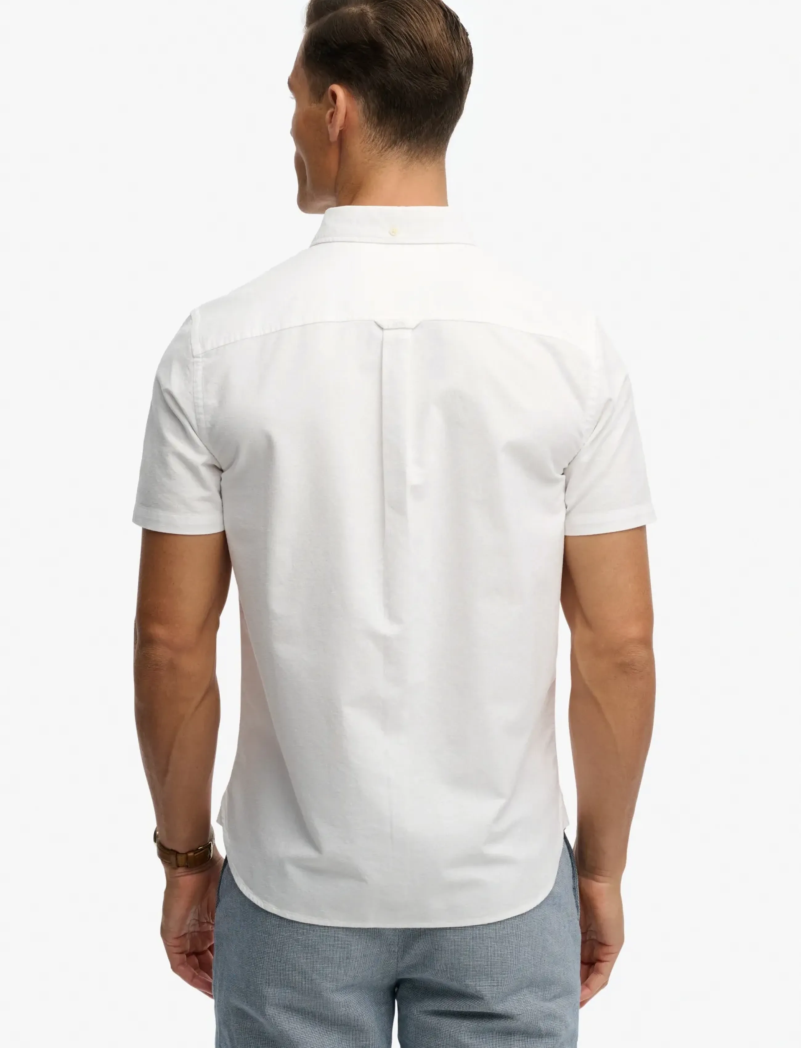 Superdry - PREPPY OXFORD S/S SHIRT - kortærmede skjorter - optic - 5