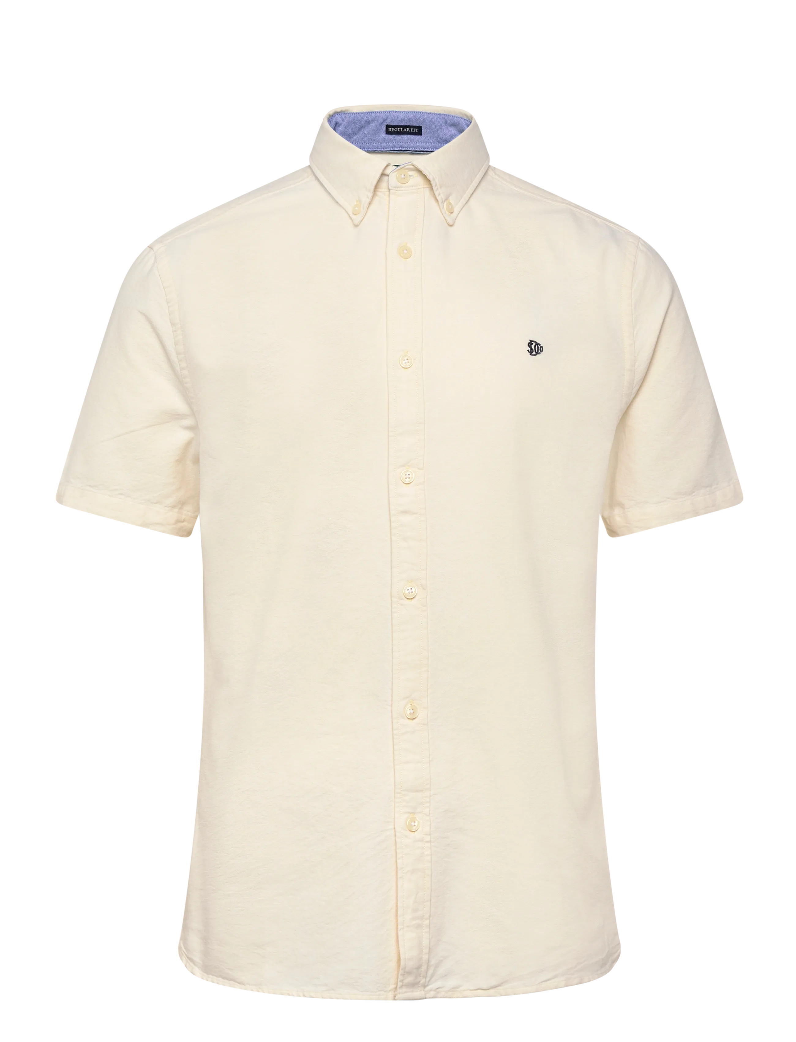 SUPERDRY Preppy Oxford S/S Shirt Gelb - L - Herren