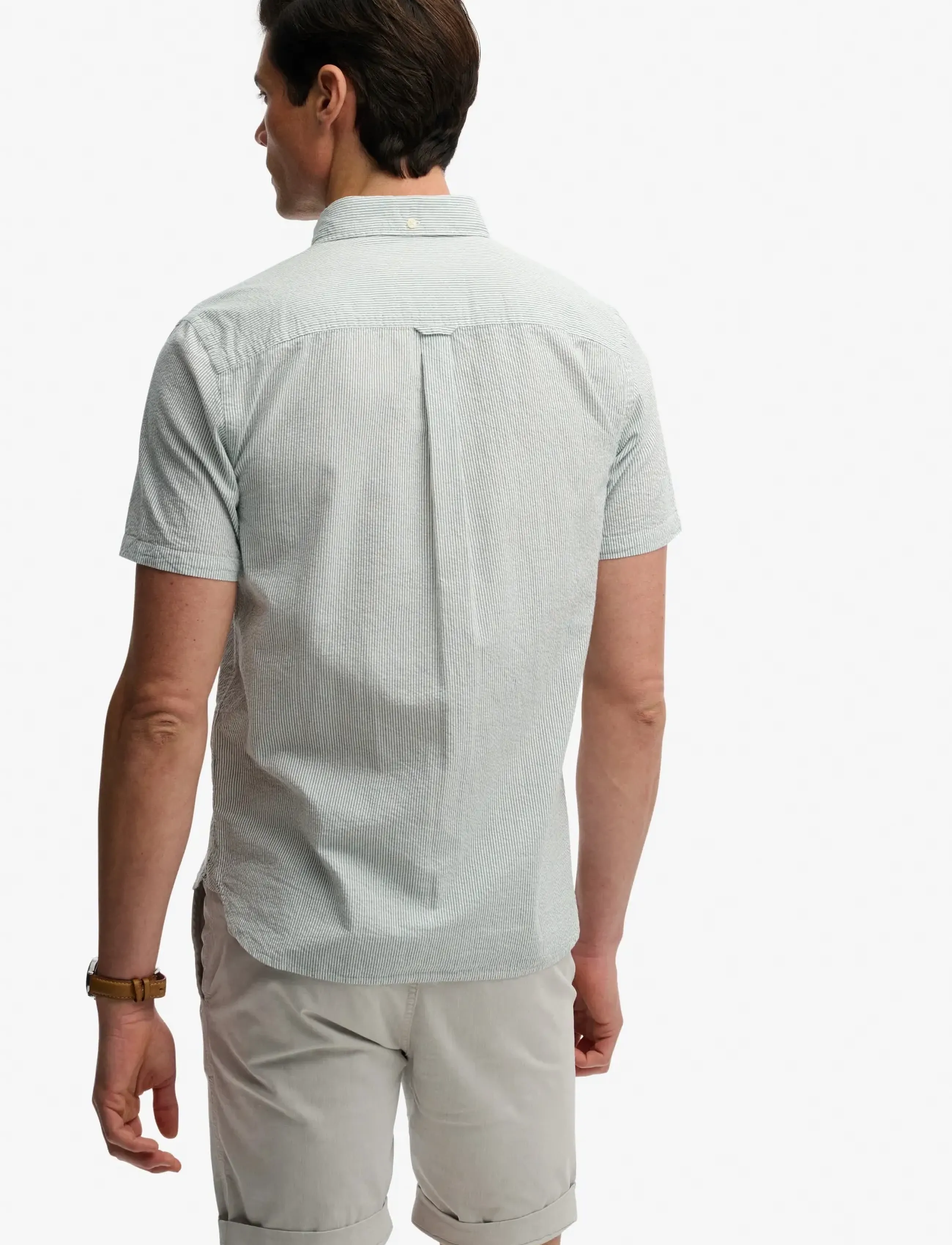 Superdry Classic Seersucker S/S Shirt skjortor & blusar herr – bild 7