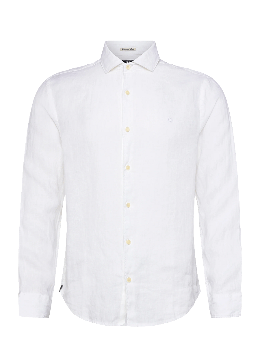 Superdry - RIVIERA L/S LINEN SHIRT - linen shirts - optic - 1