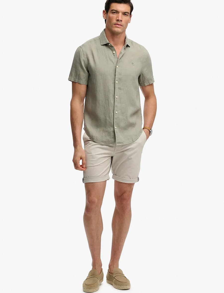 Superdry - RIVIERA S/S LINEN SHIRT - short-sleeved shirts - bay green - 3