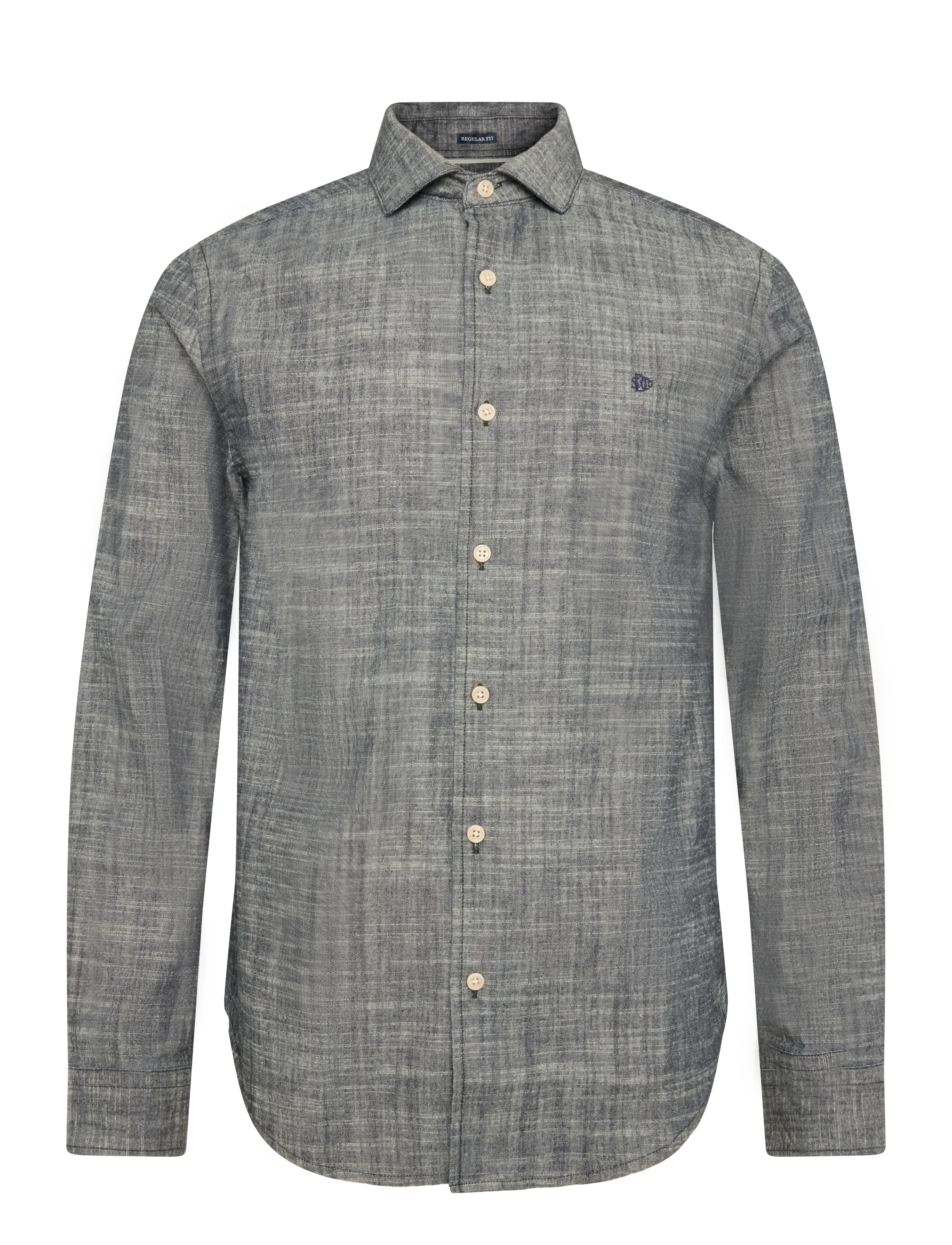 Superdry - ESSENTIALS CHAMBRAY L/S SHIRT - laisvalaikio marškiniai - rinse indigo - 1
