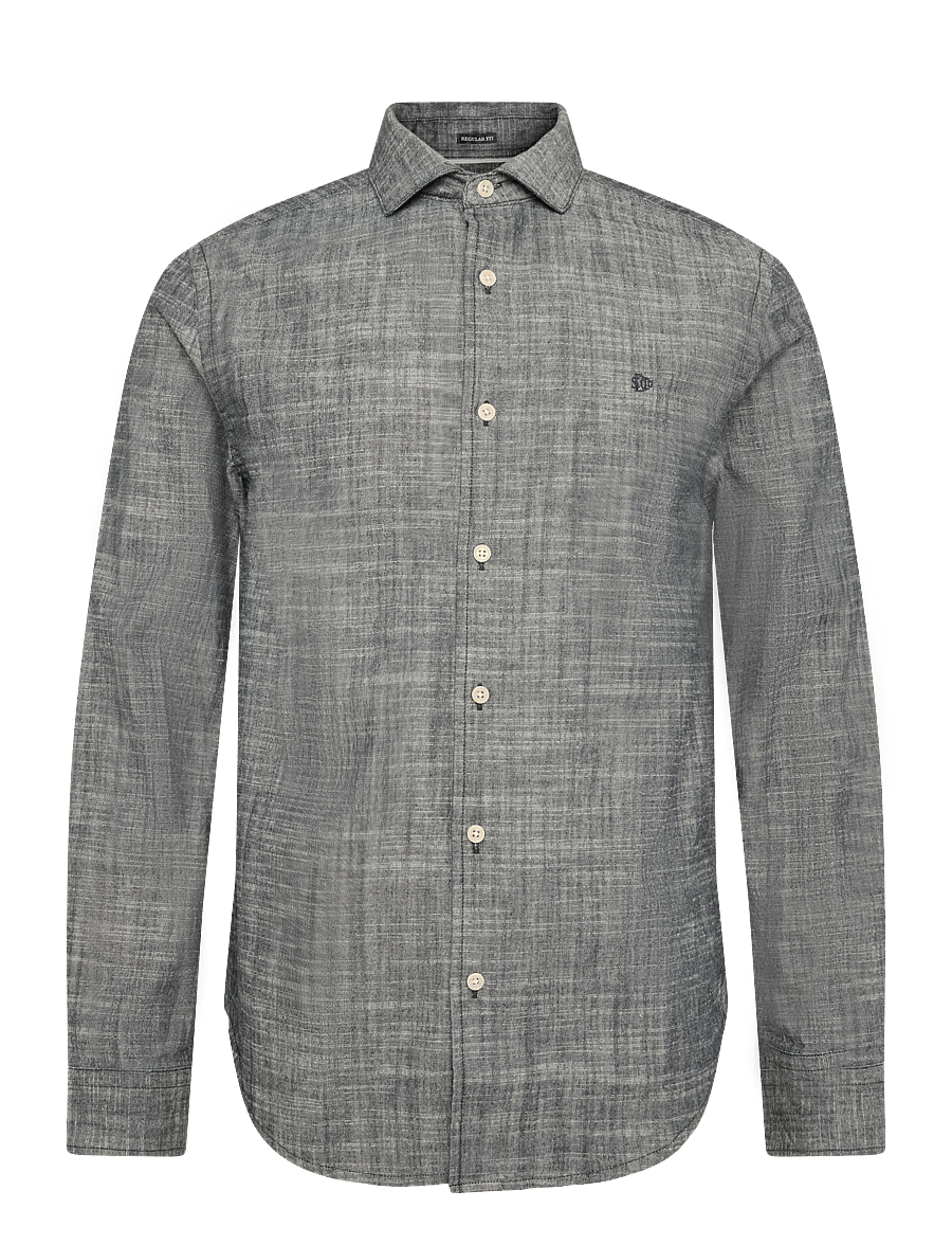 Superdry - ESSENTIALS CHAMBRAY L/S SHIRT - laisvalaikio marškiniai - rinse indigo - 1