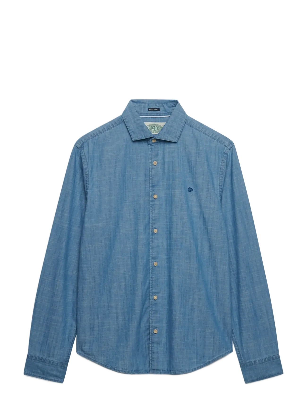 Superdry - ESSENTIALS CHAMBRAY L/S SHIRT - washed indigo - 1