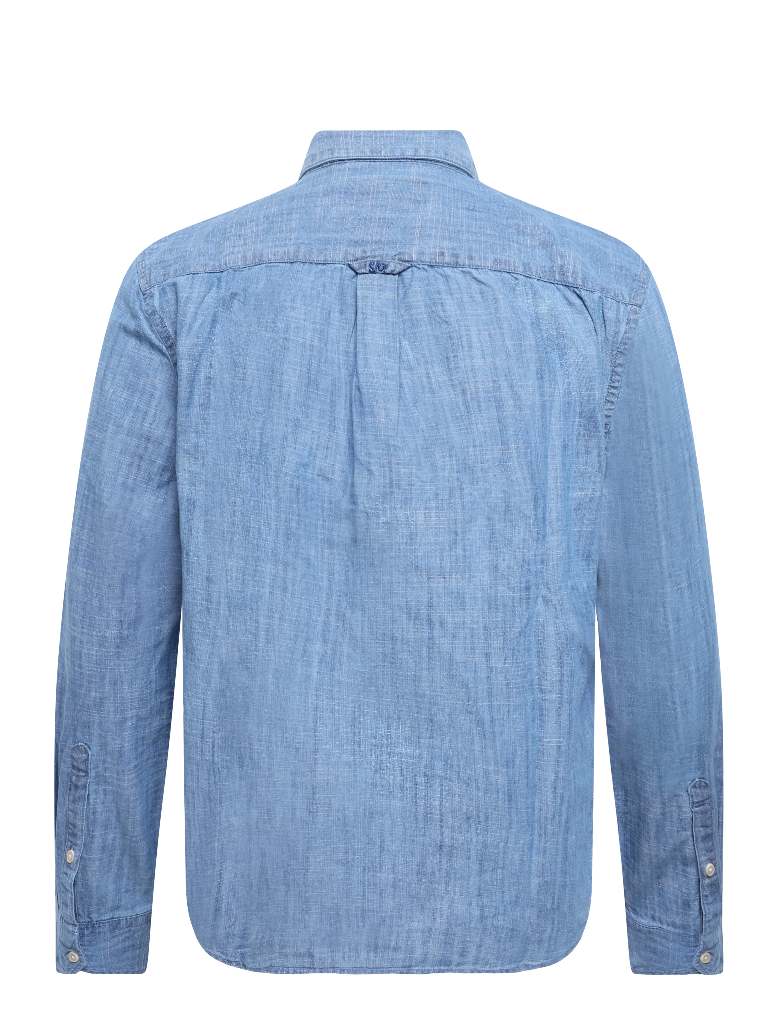 Superdry - ESSENTIALS CHAMBRAY L/S SHIRT - autumn savings - washed indigo - 2