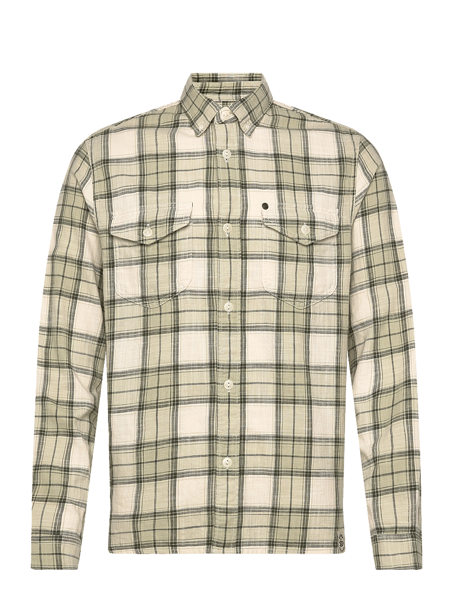 Superdry - MERCHANT LITE CHECK SHIRT - köflóttar skyrtur - cedar check sage - 1