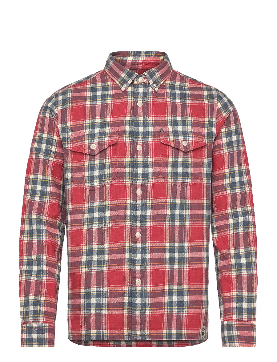 Superdry - MERCHANT LITE CHECK SHIRT - rutiga skjortor - washed rose check - 1