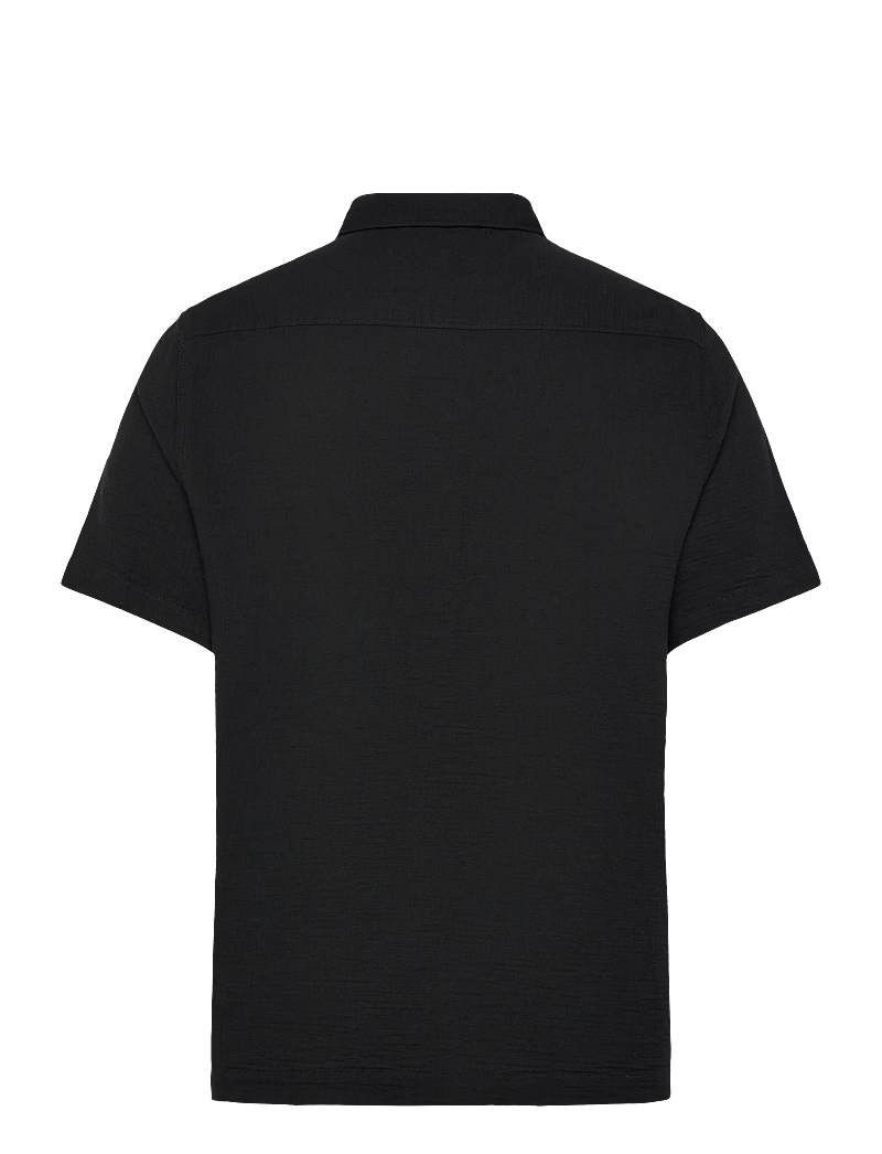 Superdry - MERCHANT TEXTURED S/S SHIRT - short-sleeved shirts - black - 2