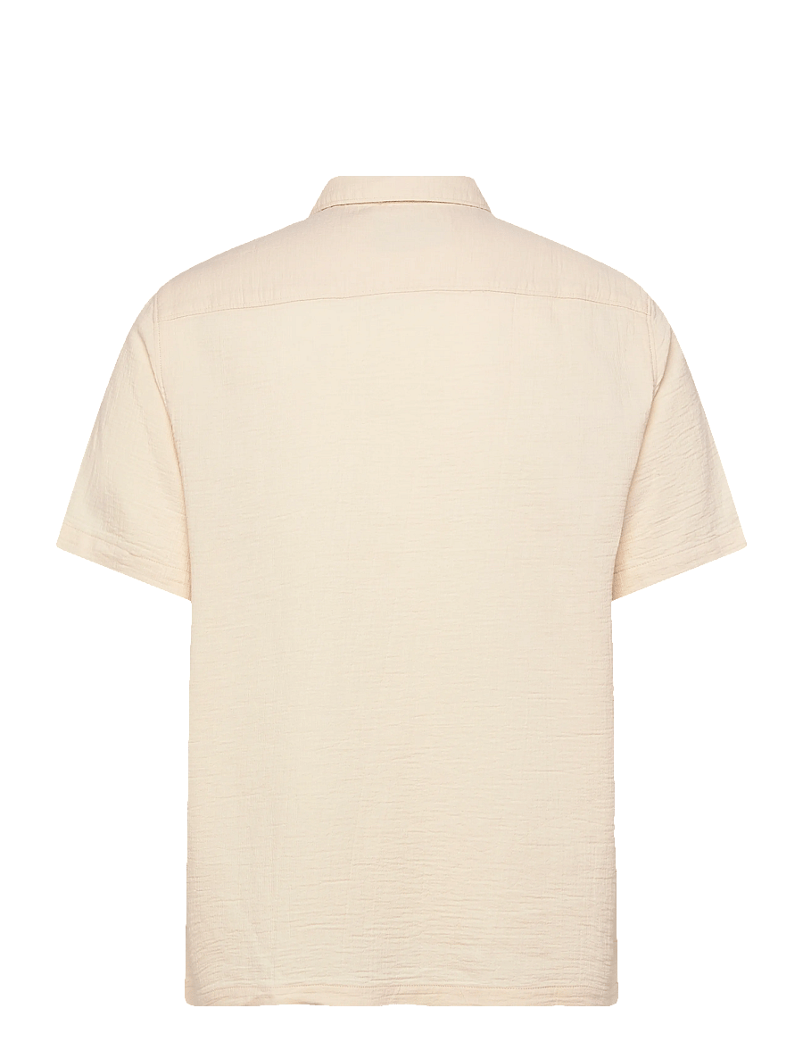 Superdry - MERCHANT TEXTURED S/S SHIRT - short-sleeved shirts - oatmeal beige - 2