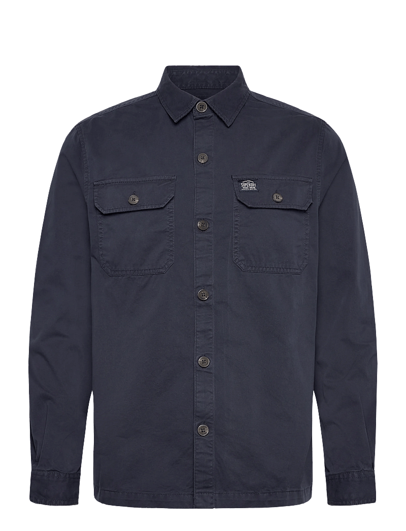 Superdry - 2 POCKET OVERSHIRT - kollektioner - eclipse navy - 1