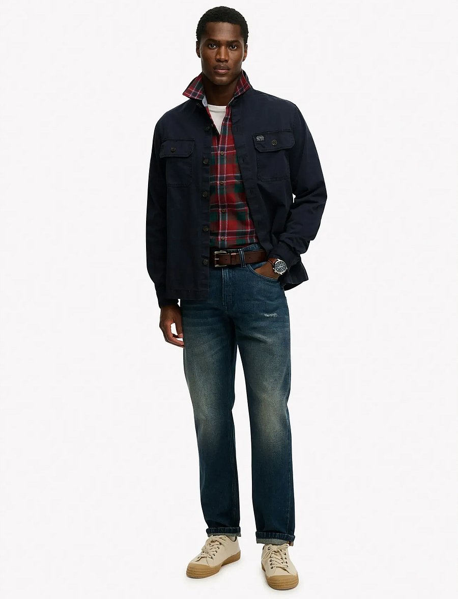 Superdry - 2 POCKET OVERSHIRT - kollektionen - eclipse navy - 4