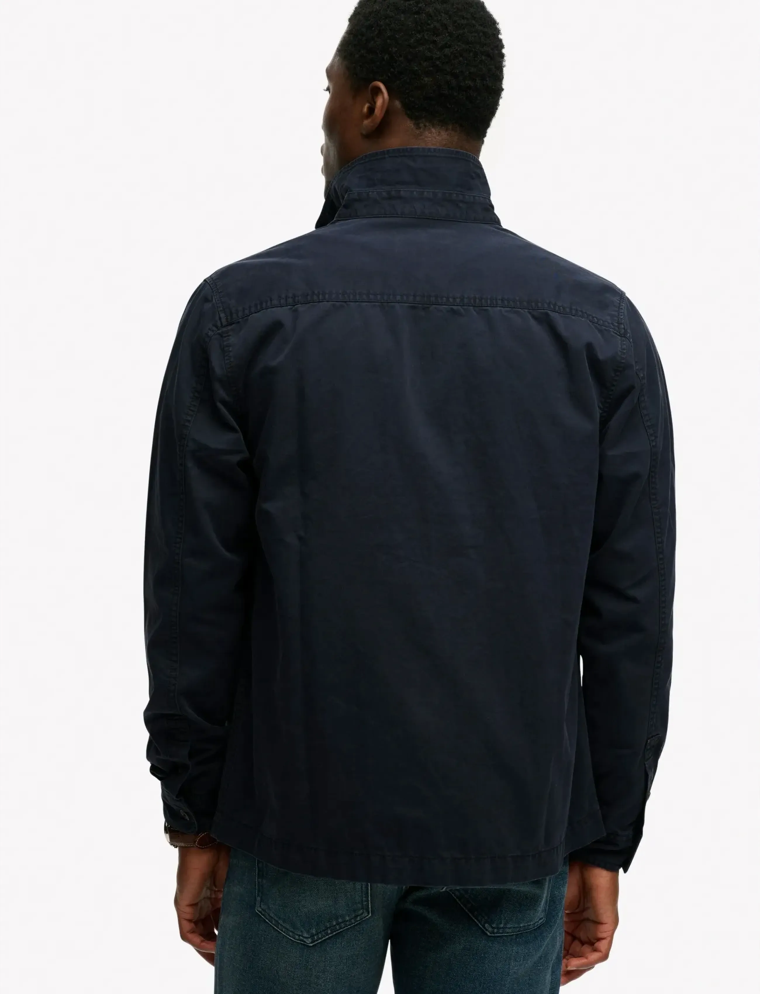Superdry - 2 POCKET OVERSHIRT - kollektioner - eclipse navy - 5