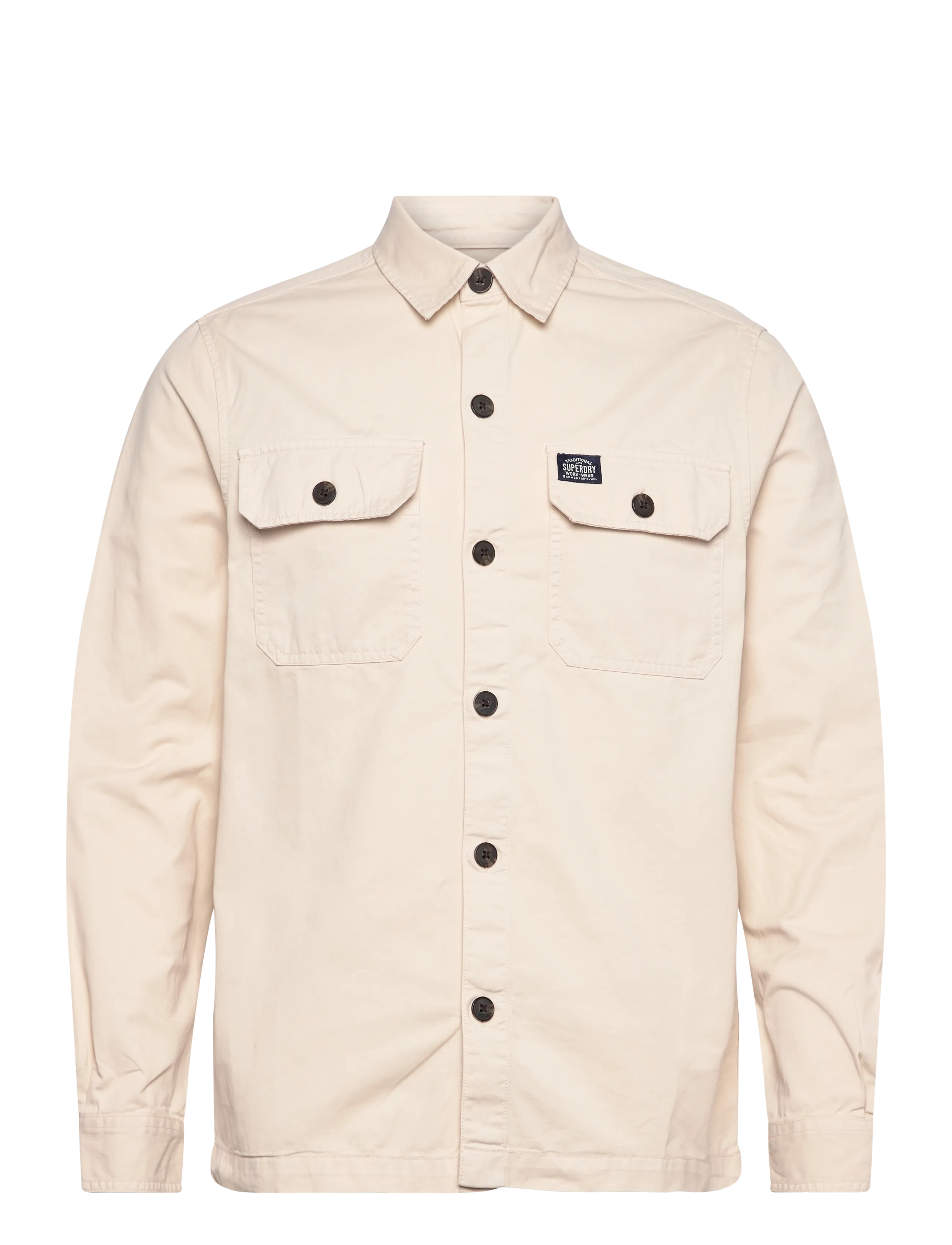 Superdry 2 POCKET OVERSHIRT - Pealissärgid - OATMEAL BEIGE / beige