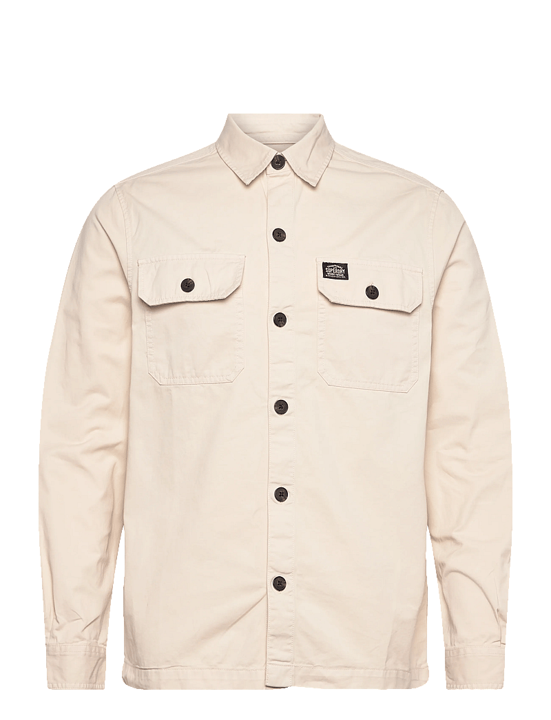 Superdry - 2 POCKET OVERSHIRT - kollektioner - oatmeal beige - 1