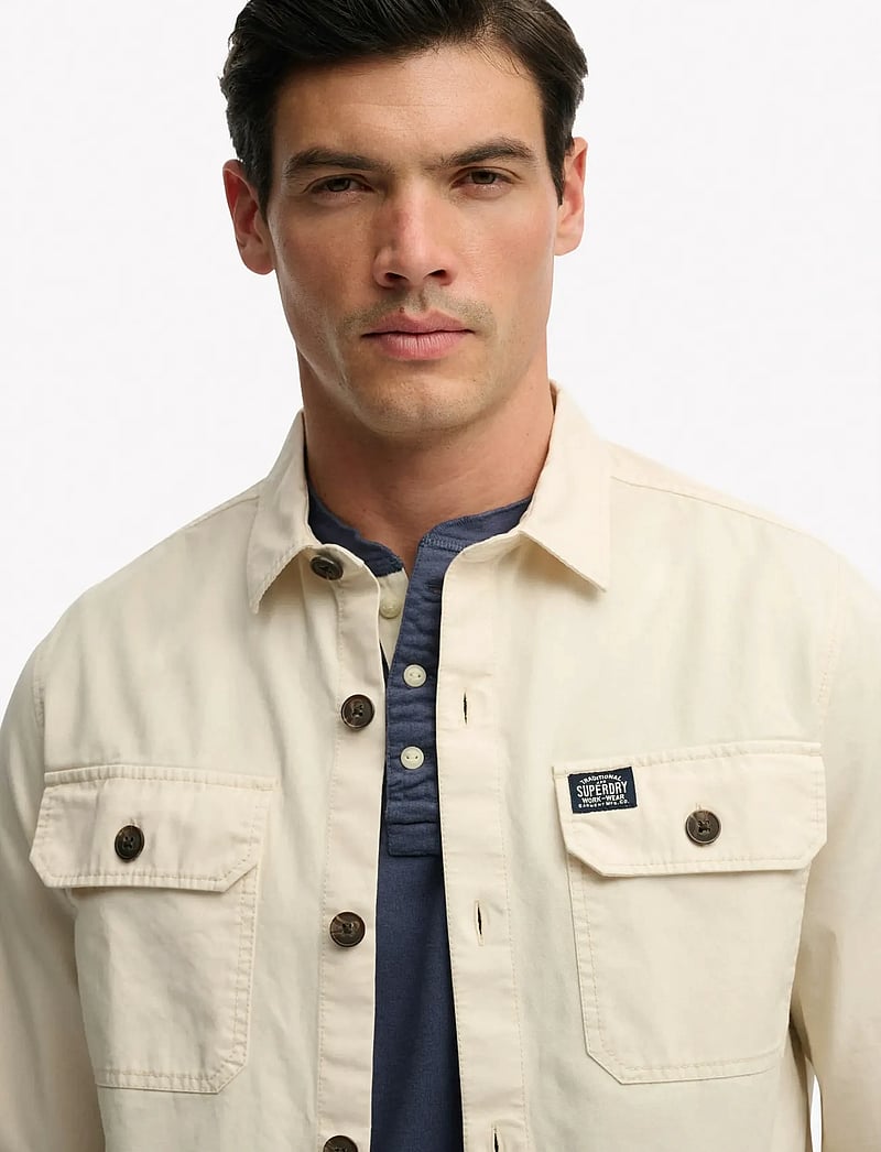 Superdry - 2 POCKET OVERSHIRT - kollektioner - oatmeal beige - 3