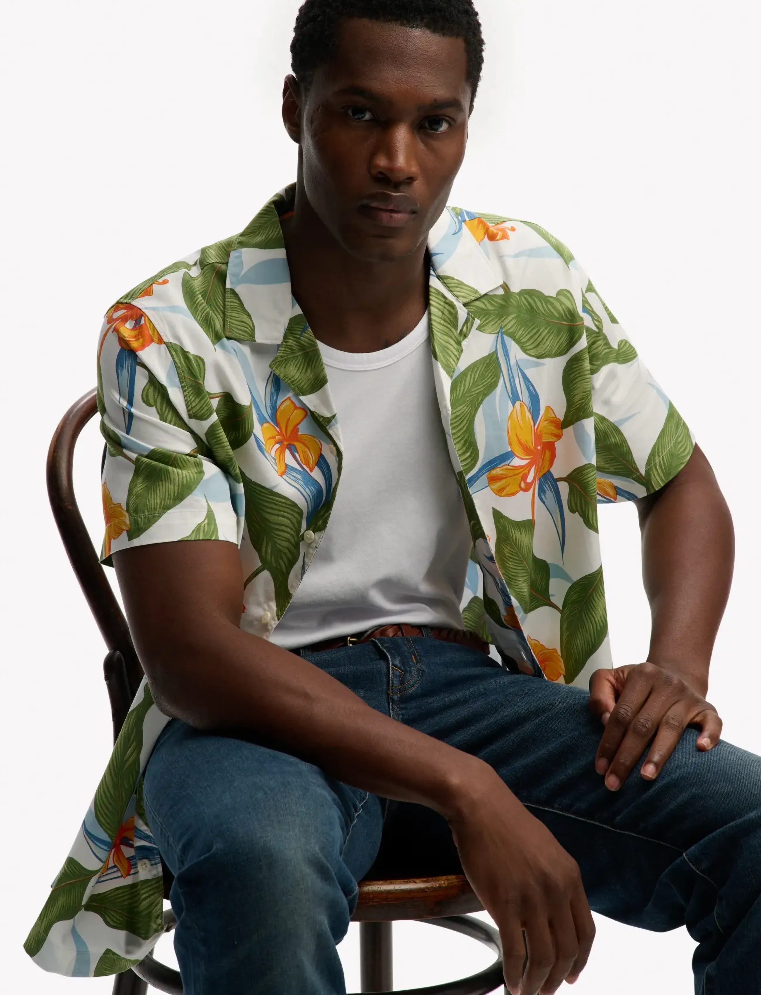 Superdry - HAWAIIAN PRINT S/S SHIRT - kortærmede skjorter - evergreen hawaiian optic - 4