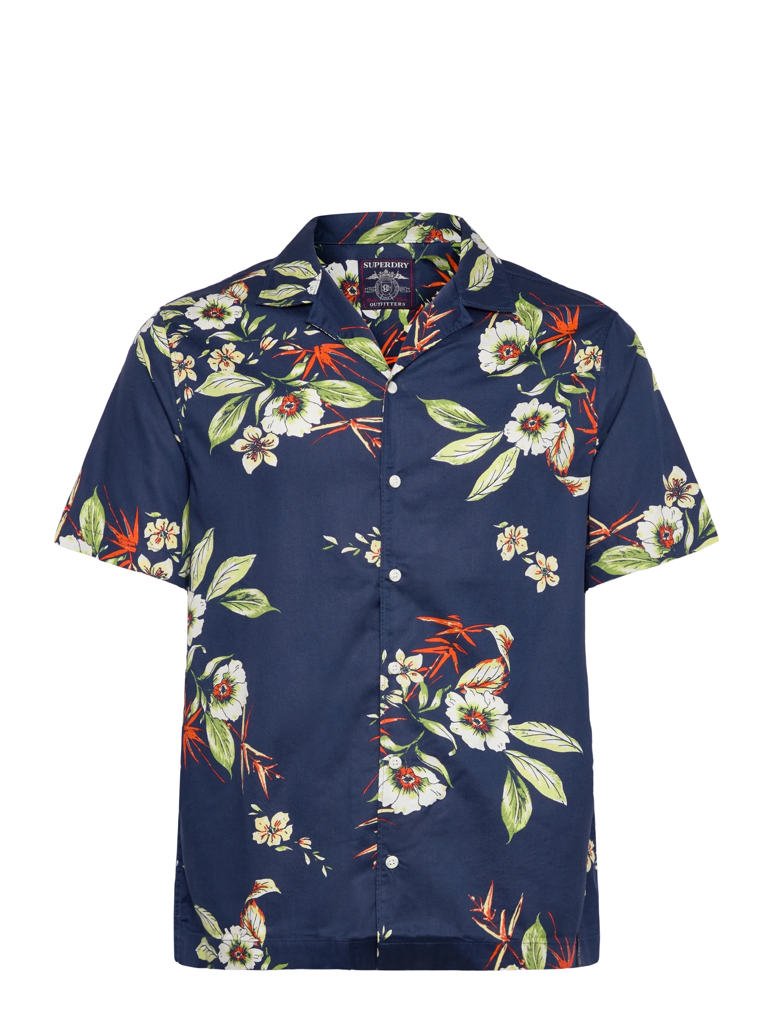 Superdry HAWAIIAN PRINT S/S SHIRT - Skjorter - CABANA NAVY / navy
