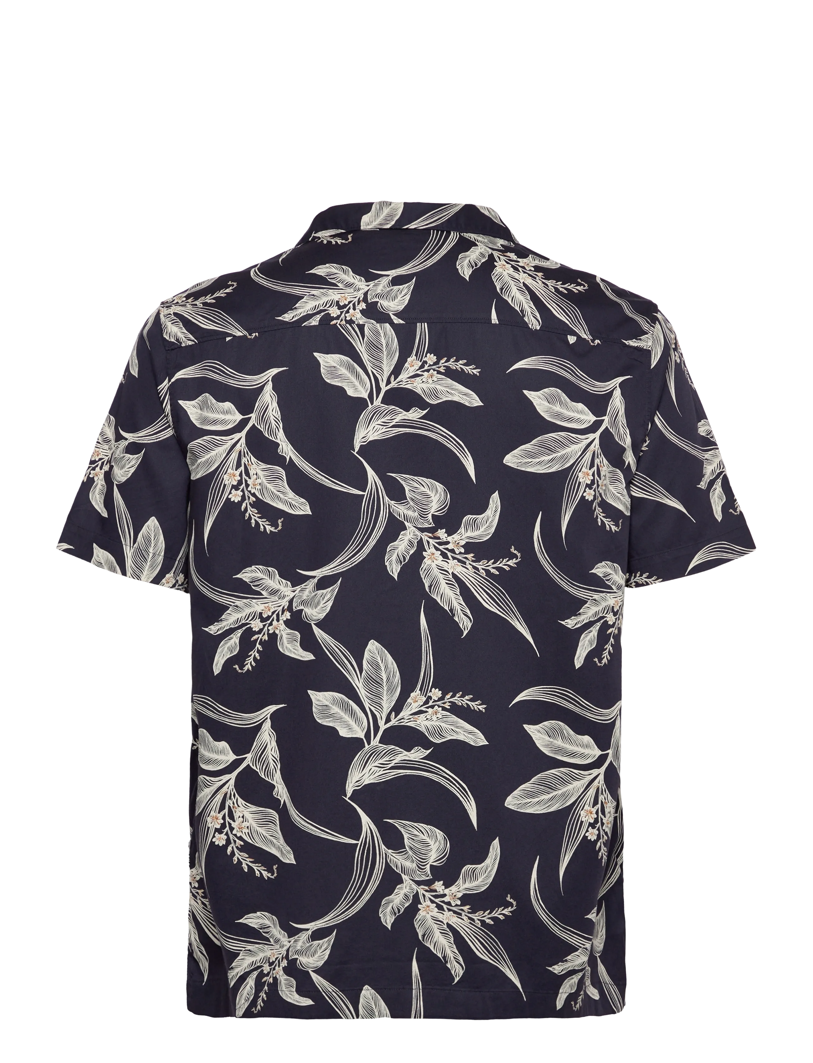 Superdry - HAWAIIAN PRINT S/S SHIRT - lühikeste varrukatega särgid - canna leaves navy - 2