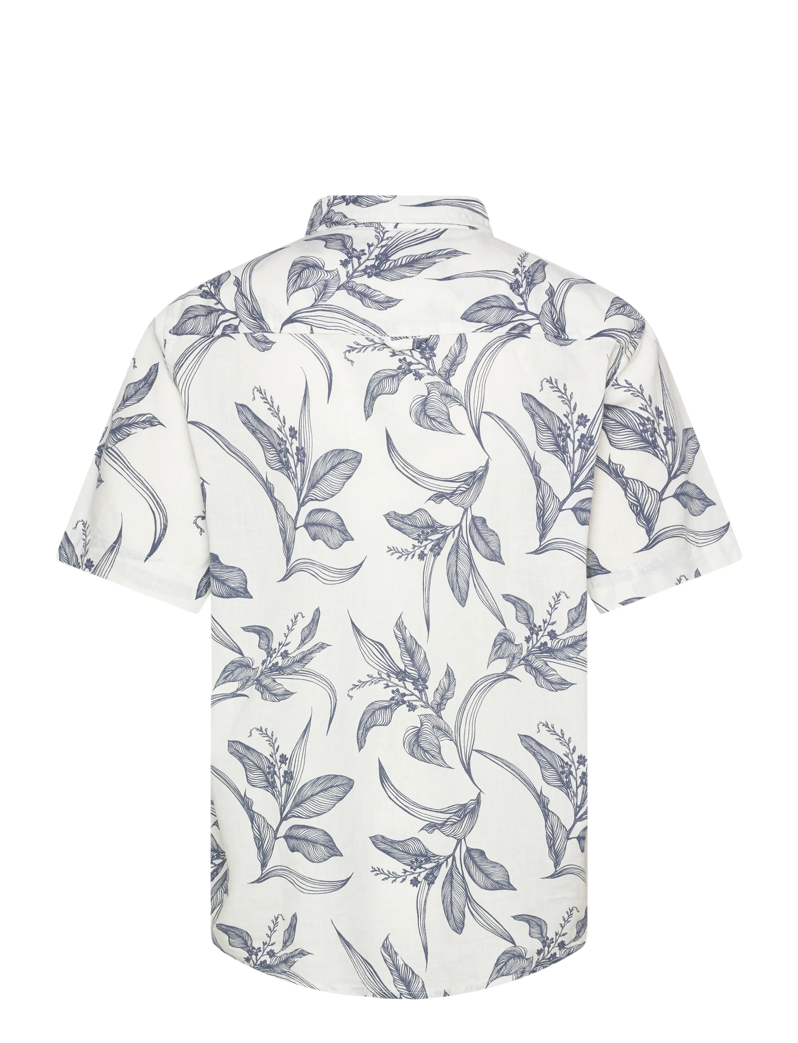 Superdry - VINTAGE LOOM S/S SHIRT - kurzarmhemden - canna leaves china blue - 2