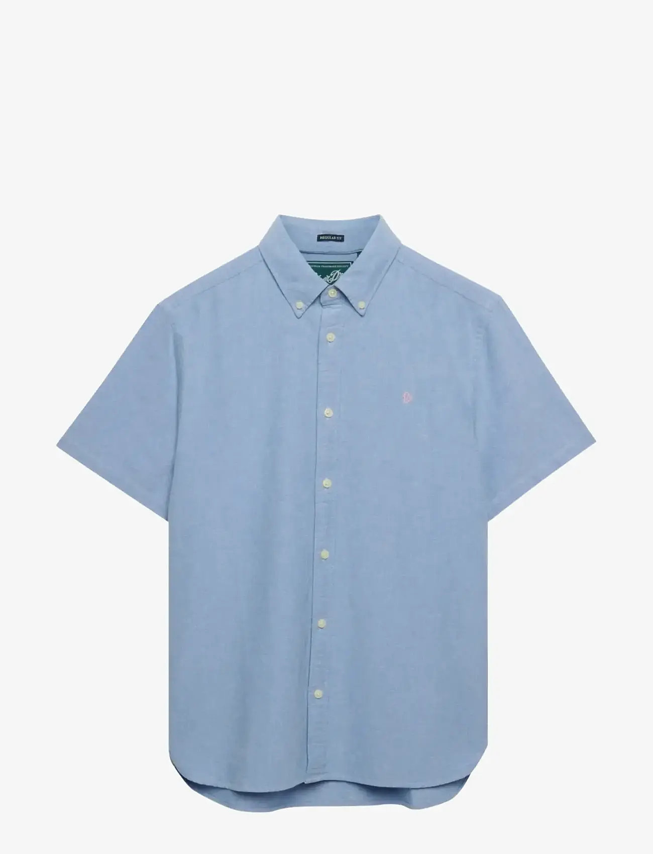 Superdry - VINTAGE LOOM S/S SHIRT - kortærmede skjorter - mid wash blue hawaiian - 1