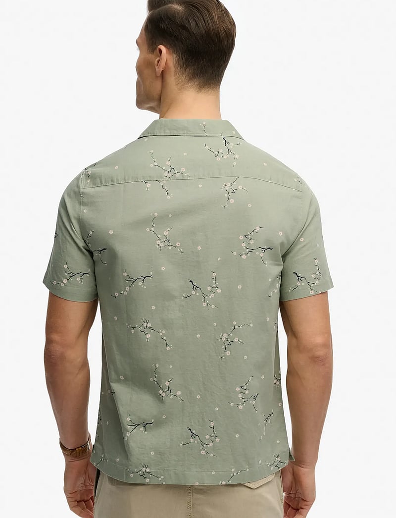 Superdry - S/S PRINTED BEACH SHIRT - mønstrede skjorter - shibori blossom sage - 2