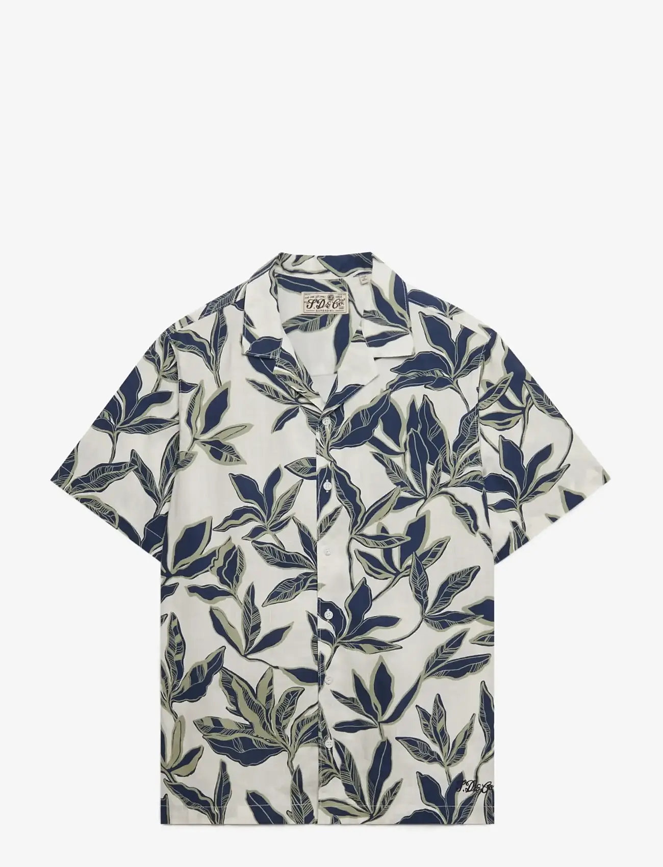 Superdry - CABANA POOLSIDE S/S SHIRT - kortærmede skjorter - banana leaf ecru - 1