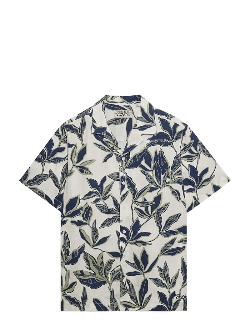 Superdry - CABANA POOLSIDE S/S SHIRT - short-sleeved shirts - banana leaf ecru - 1