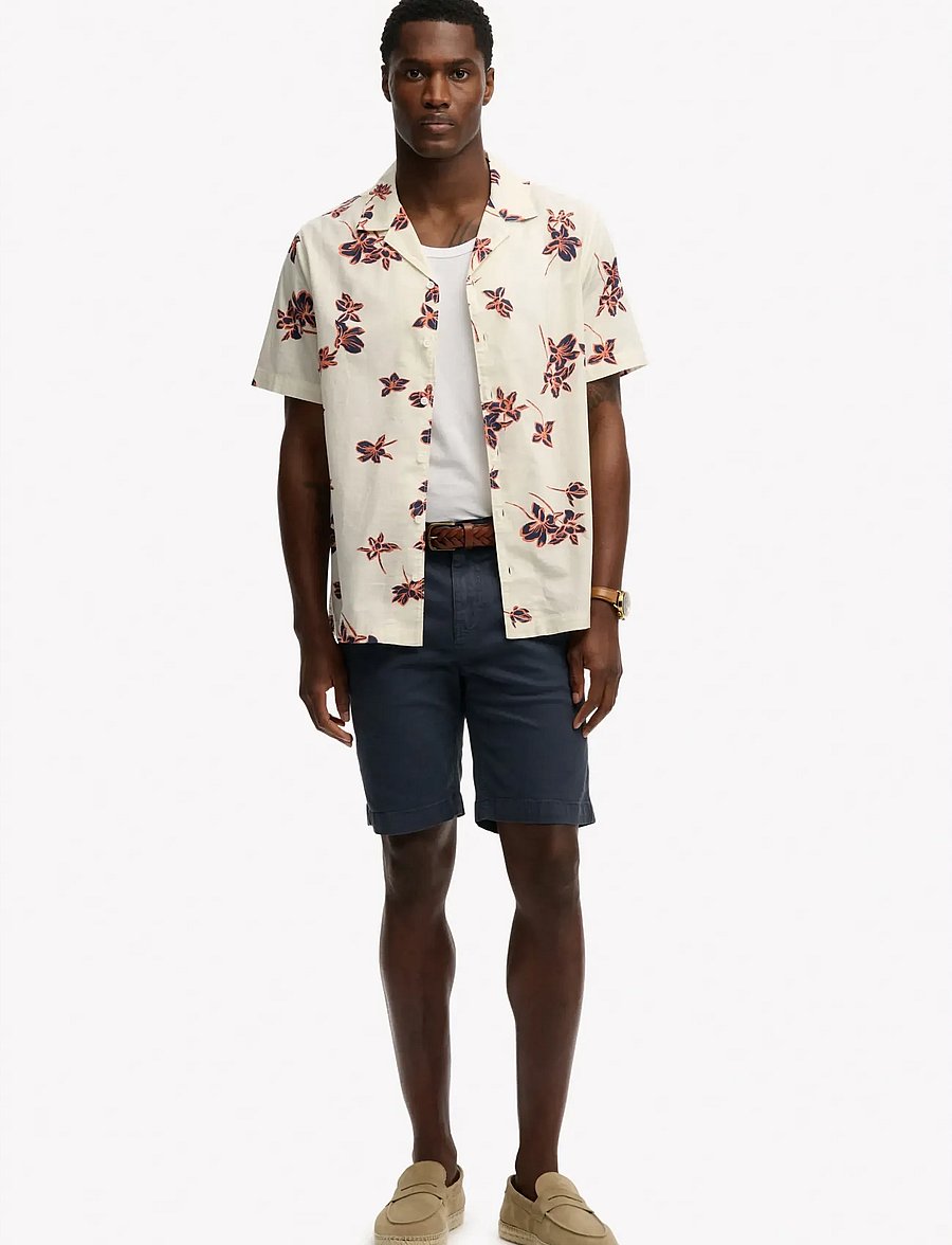 Superdry - CABANA POOLSIDE S/S SHIRT - short-sleeved shirts - lotus flower off white - 5