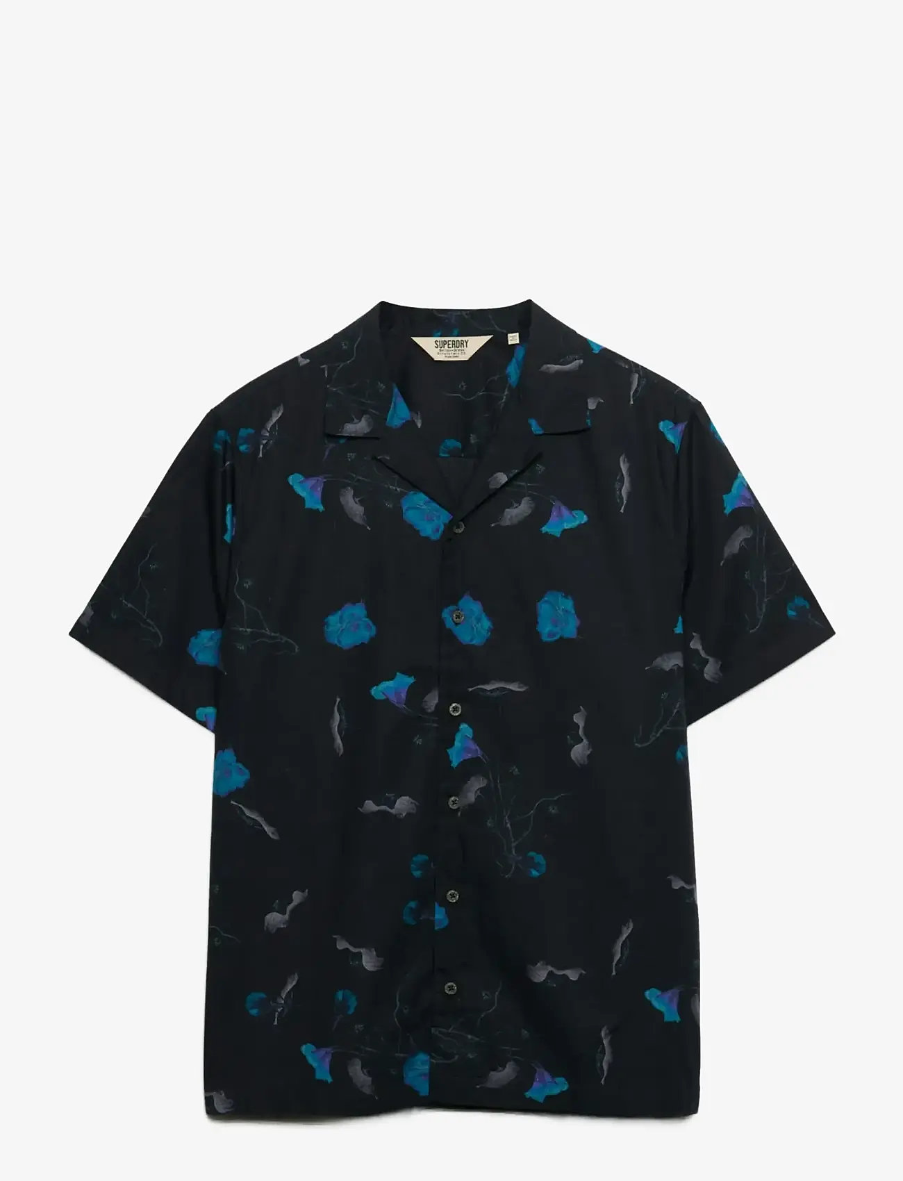 Superdry - CABANA PRINT S/S SHIRT - kortærmede skjorter - sapphire nasturtium - 1