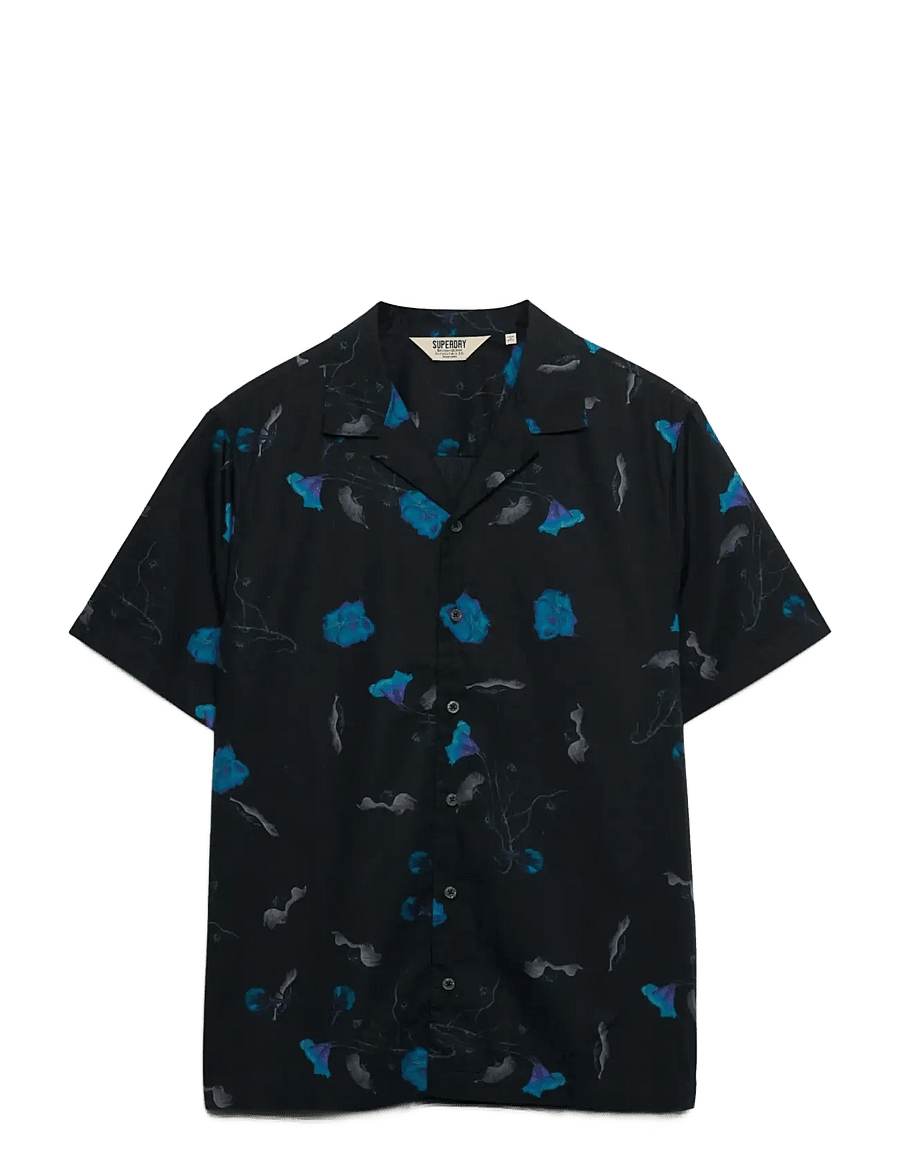 Superdry - CABANA PRINT S/S SHIRT - short-sleeved shirts - sapphire nasturtium - 1