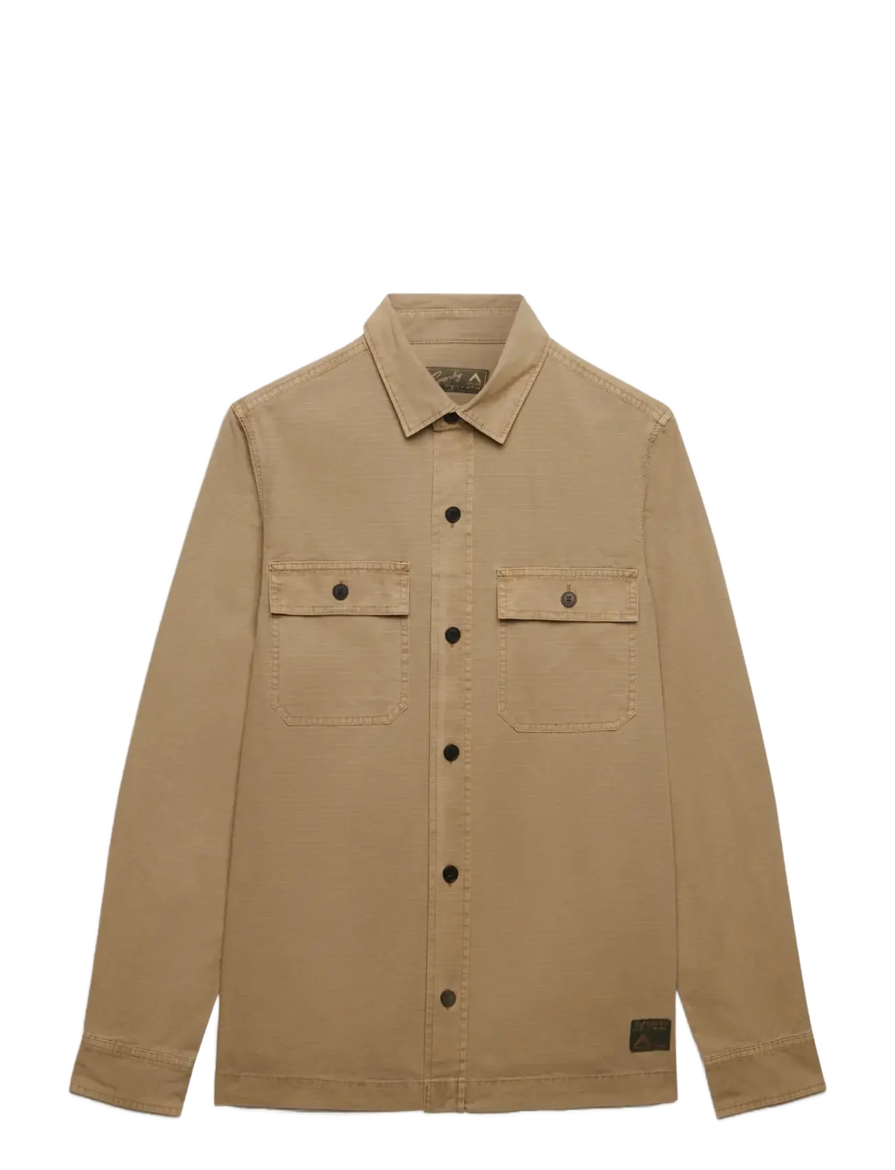 Superdry - MILITARY L/S SHIRT - casual skjortor - canyon sand brown - 1