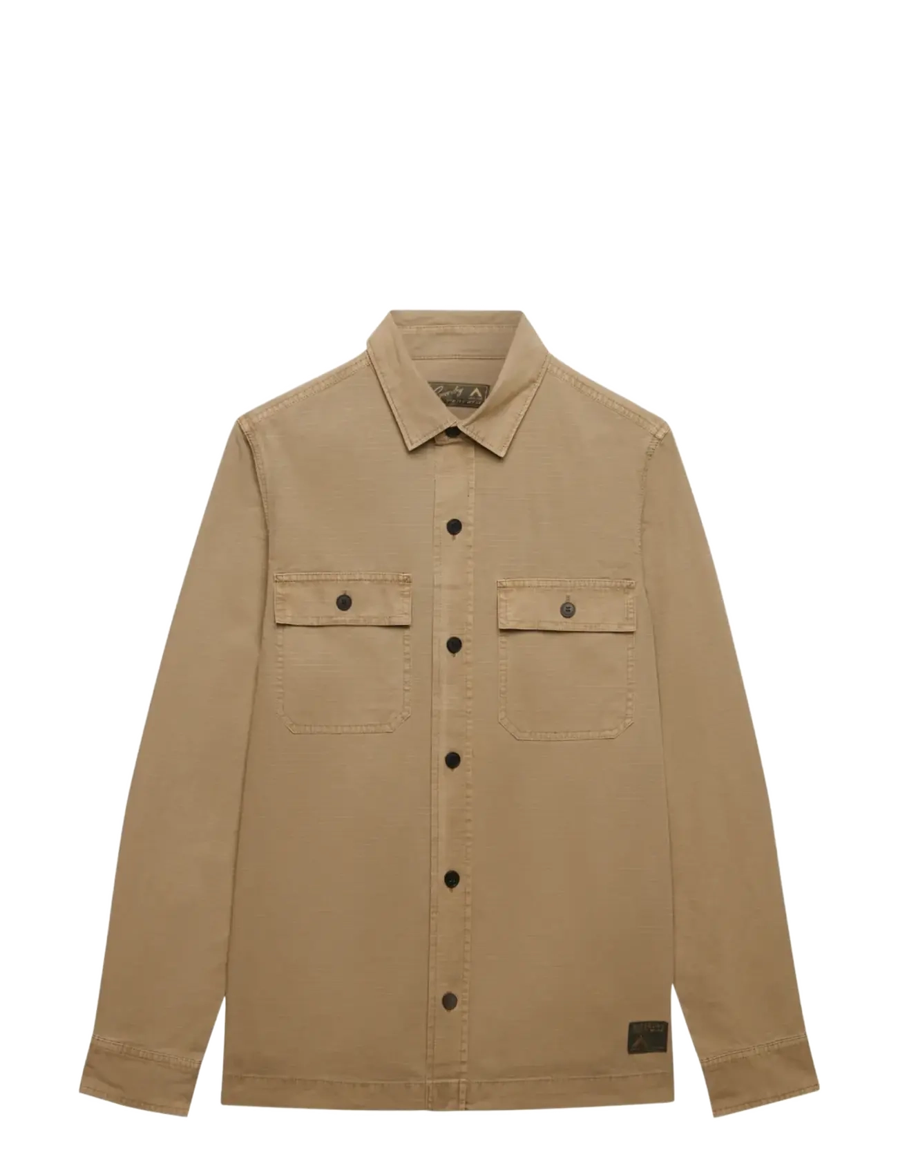 Superdry - MILITARY L/S SHIRT - casual skjortor - canyon sand brown - 2