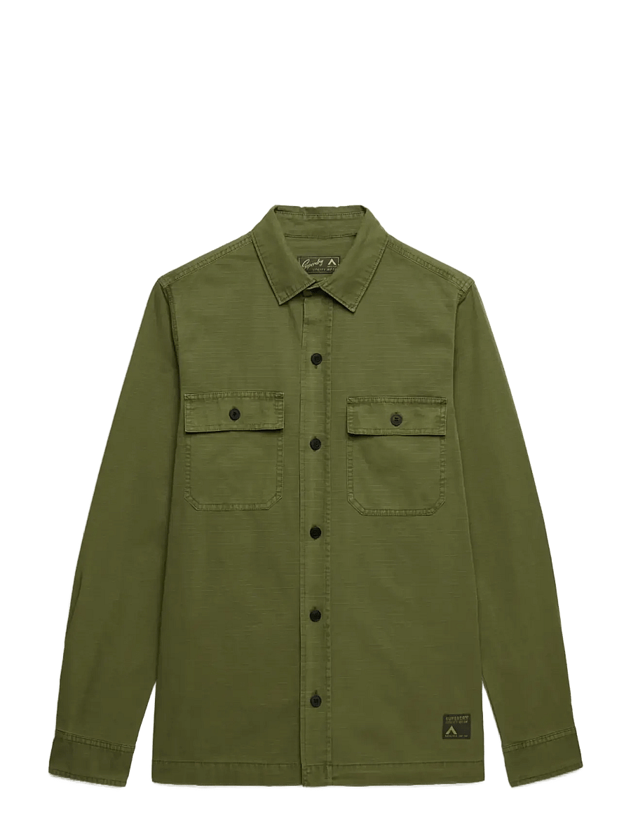 Superdry - MILITARY L/S SHIRT - Überhemden - olive khaki - 1