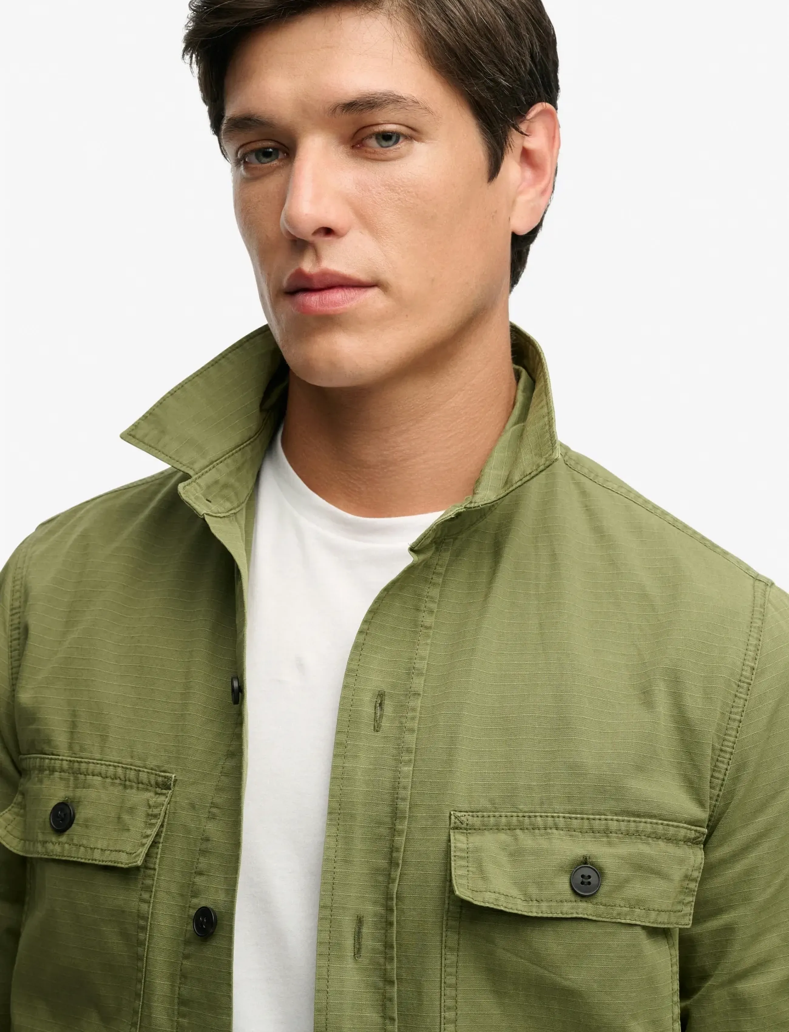 Superdry - MILITARY L/S SHIRT - Überhemden - olive khaki - 4