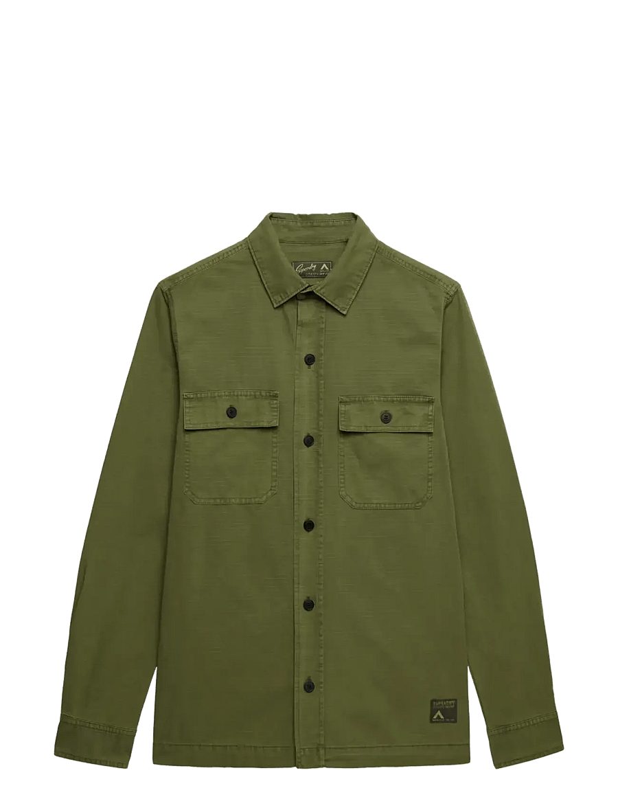 Superdry - MILITARY L/S SHIRT - Überhemden - olive khaki - 2