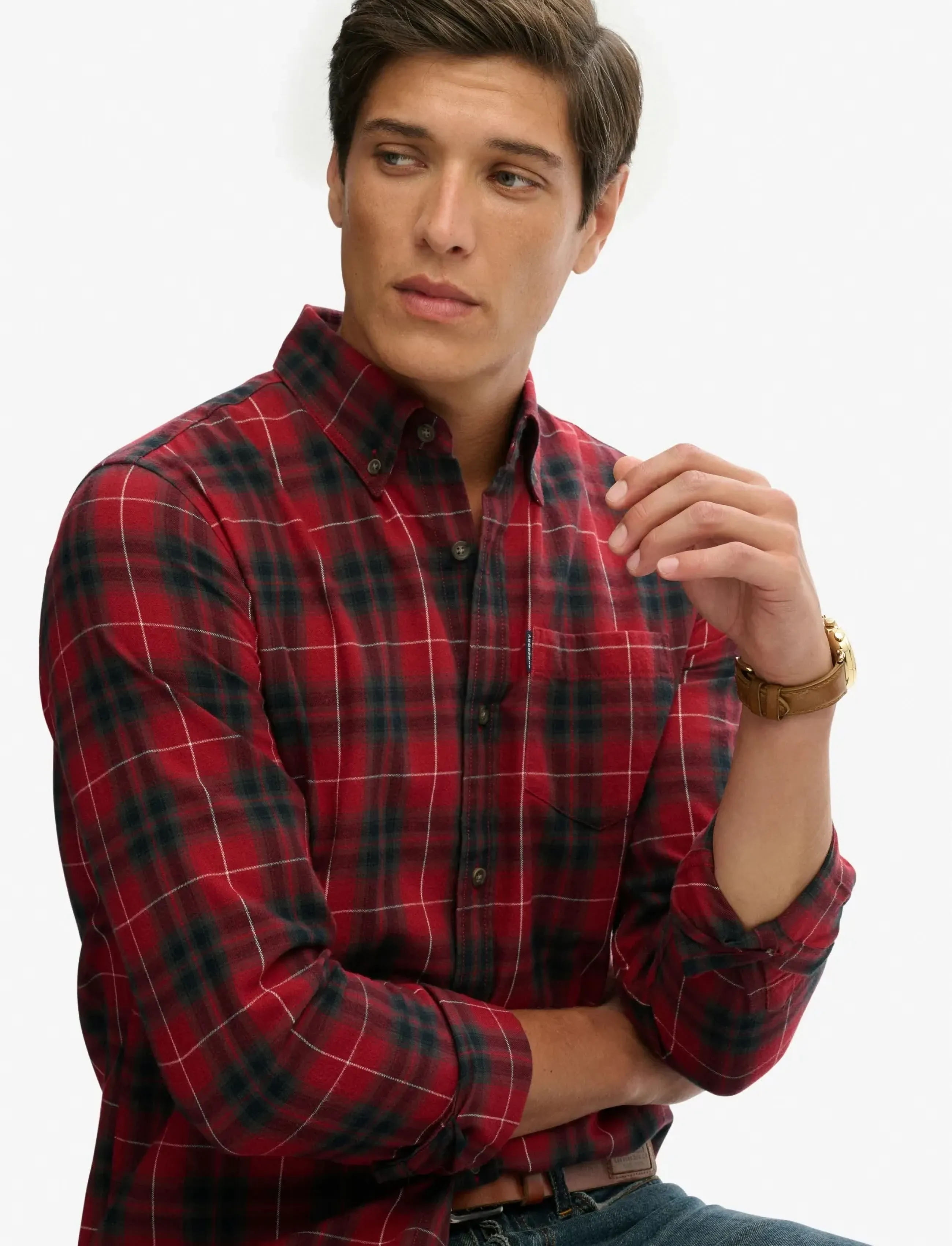 Superdry - VINTAGE CHECK SHIRT - rutiga skjortor - hoxton check red - 4