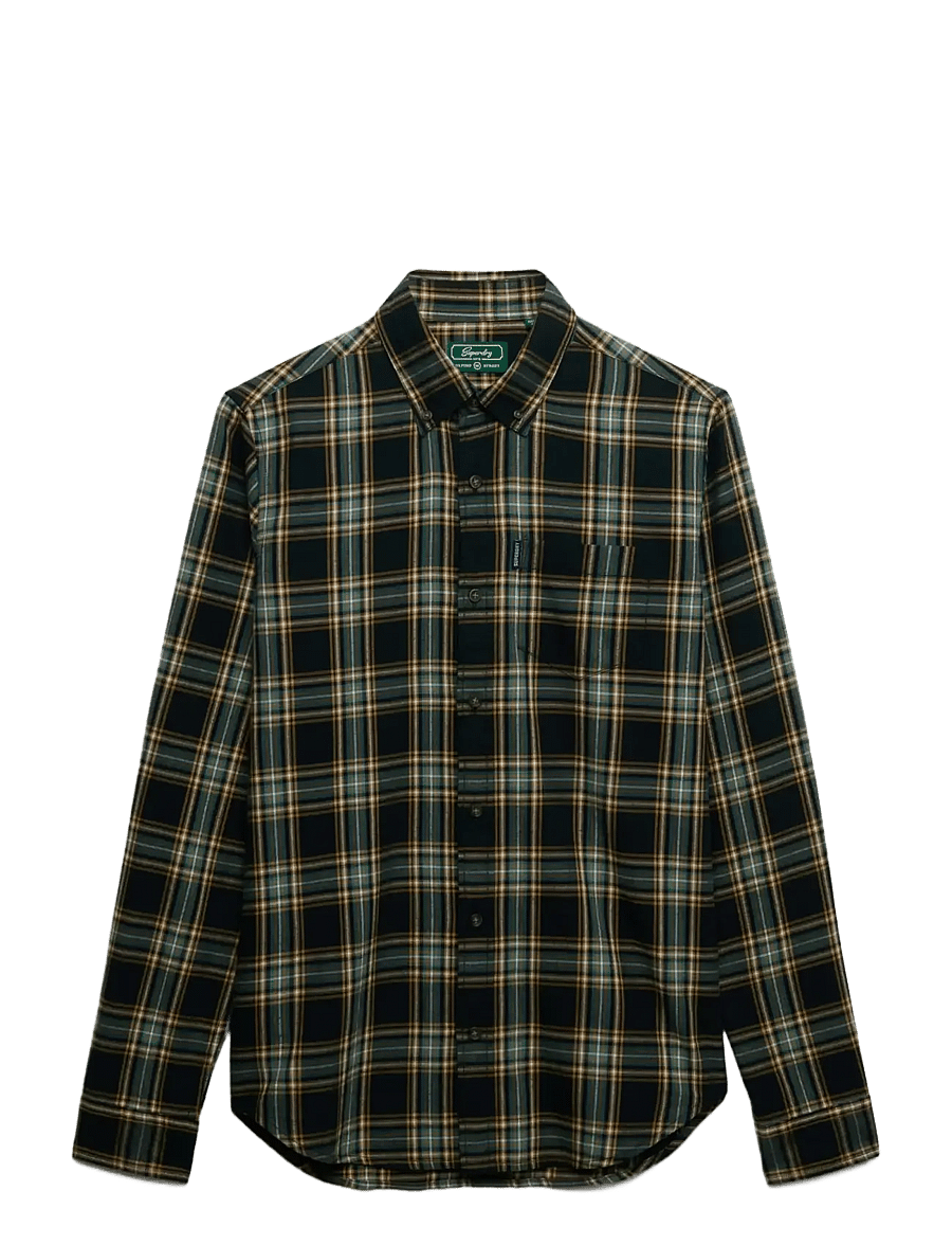 Superdry - VINTAGE CHECK SHIRT - rutiga skjortor - pasadena check black - 1