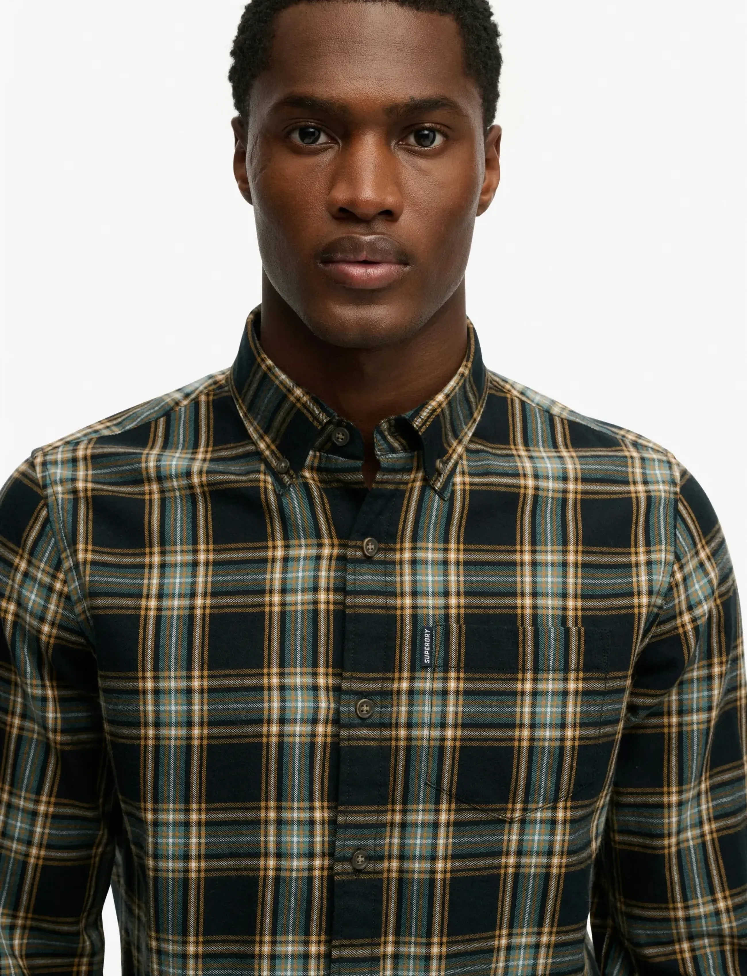 Superdry - VINTAGE CHECK SHIRT - rutiga skjortor - pasadena check black - 3