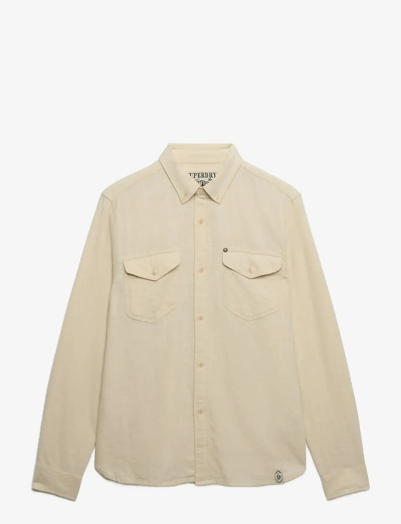 Superdry - MERCHANT LITE L/S SHIRT - casual hemden - riff white - 1