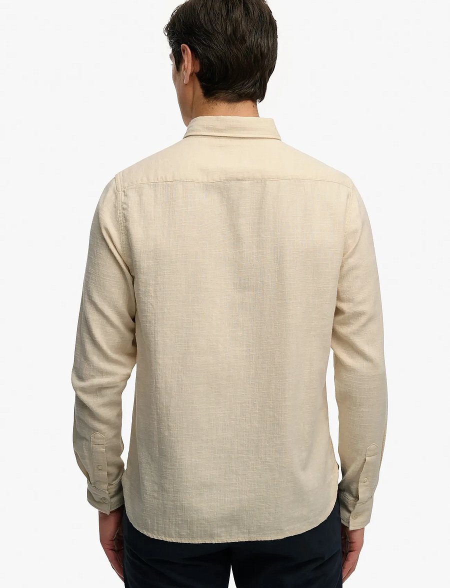Superdry - MERCHANT LITE L/S SHIRT - kasdienio stiliaus marškiniai - riff white - 5