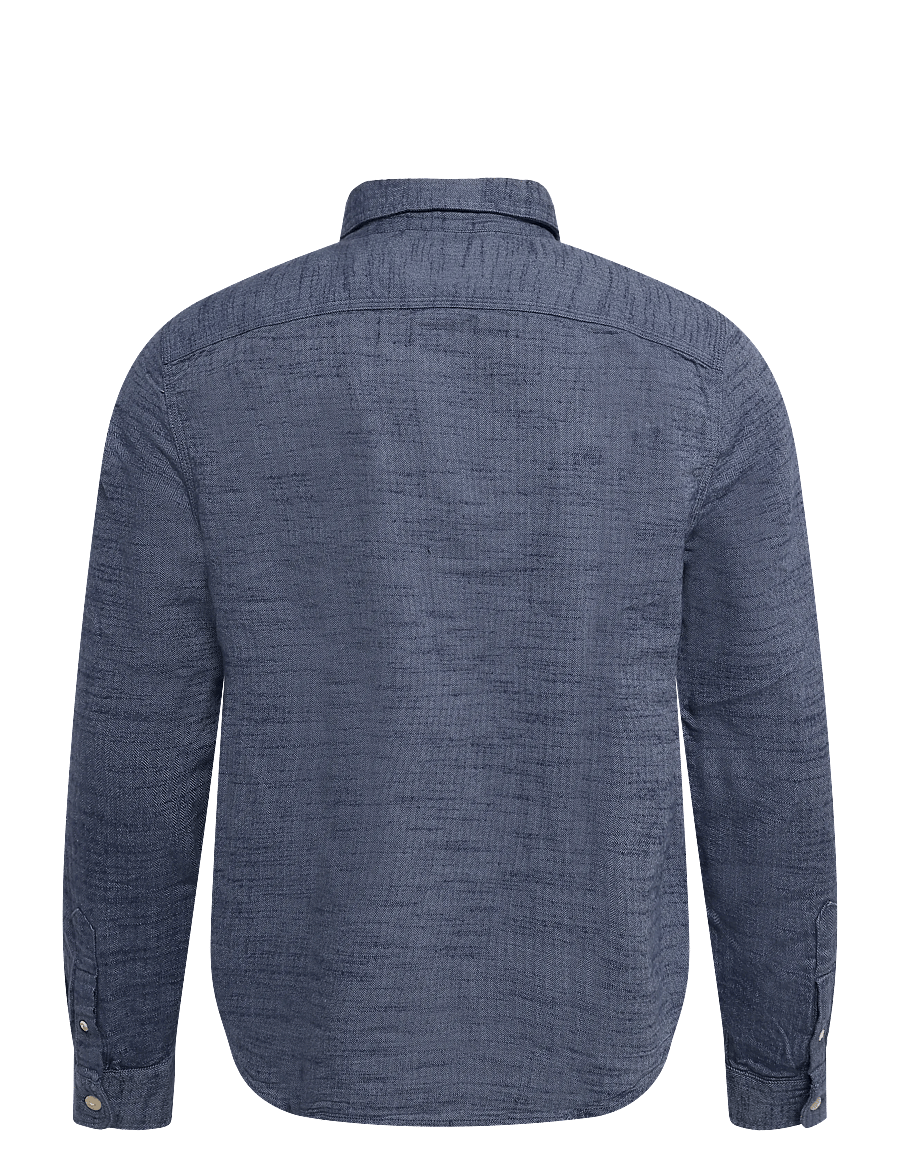 Superdry - HERRINGBONE WORKWEAR SHIRT - avslappede skjorter - flint blue slub - 2