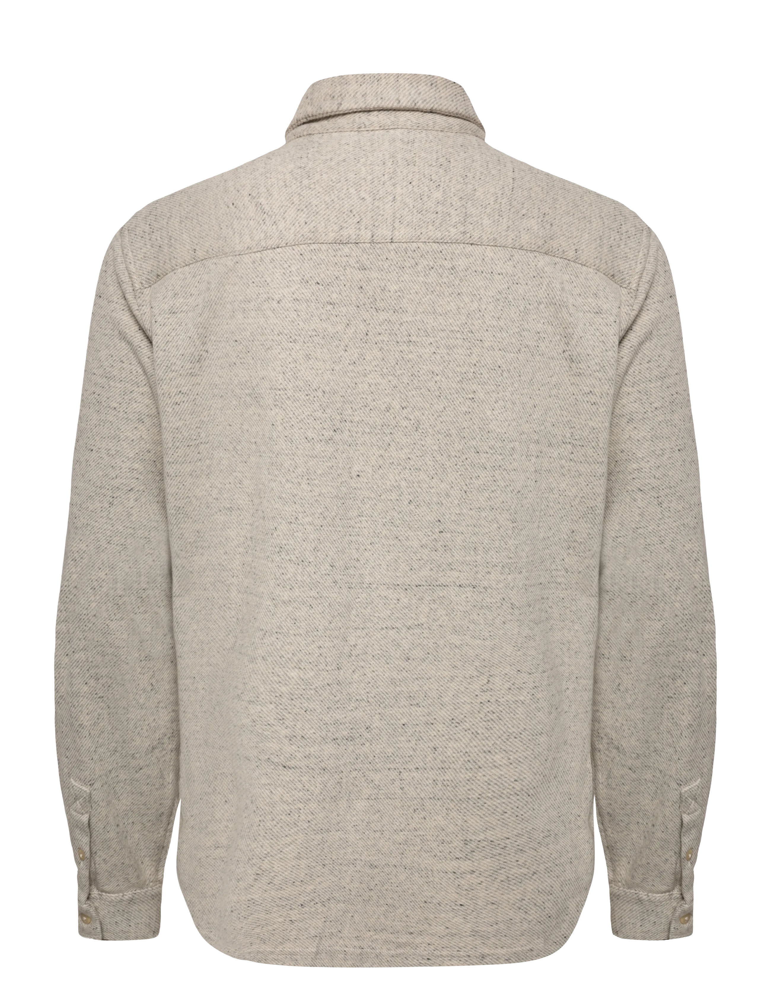 Superdry - TWILL TWEED JERSEY SHIRT - autumn savings - ecru tweed - 2