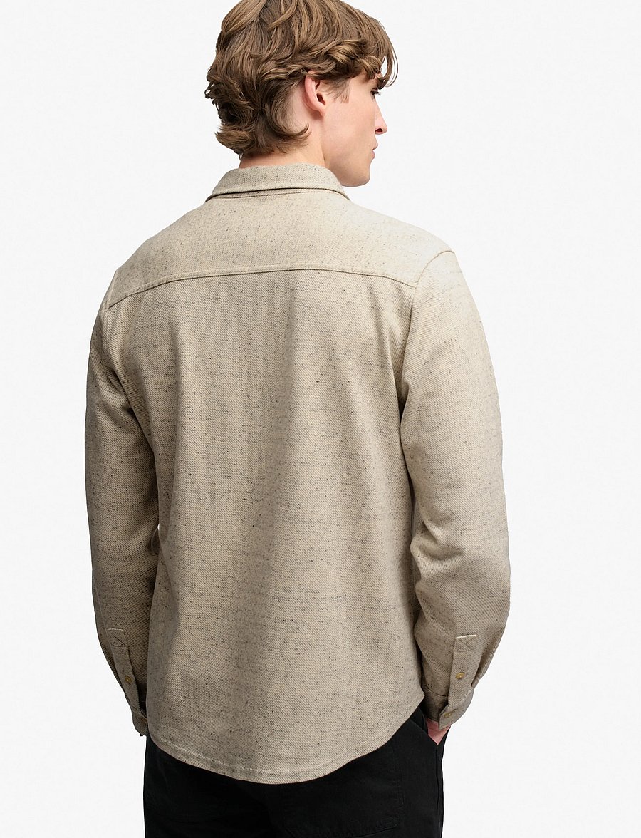 Superdry - TWILL TWEED JERSEY SHIRT - freizeithemden - ecru tweed - 2