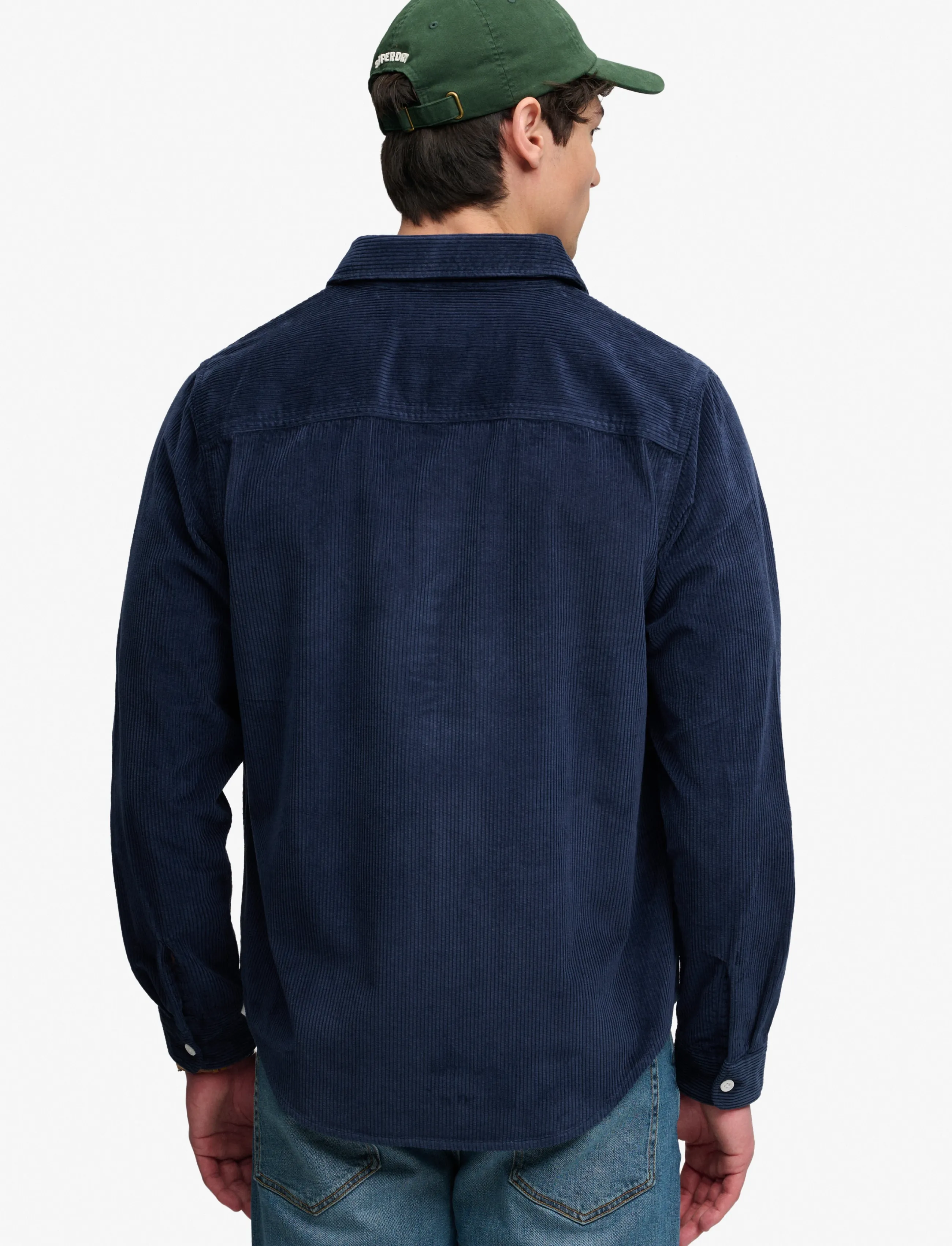Superdry - CORD OVERSHIRT - velvetsärgid - nautical navy - 2